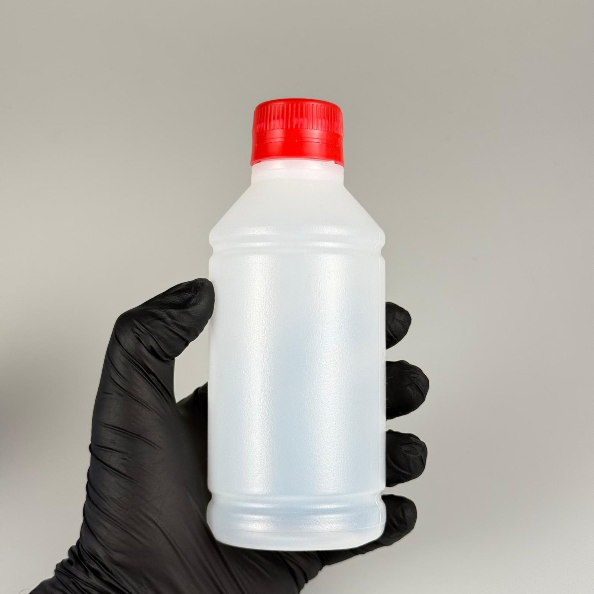 250 CC TİNER ŞİŞESİ - KIRMIZI KİLİTLİ KAPAKLI - 250 ML KİMYASALA DAYANIKLI PLASTİK ŞİŞE - 0,25 LT POLİETİLEN ŞİŞE