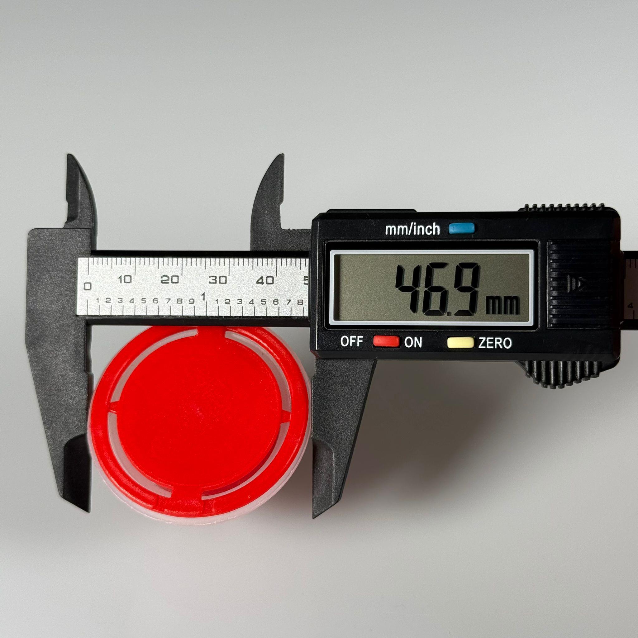 42 MM P2 K NATÜREL KIRMIZI BERİCAP (YAĞ TENEKE İÇİN) - TENEKE İÇİN PLASTİK KAPAK - YEDEK YAĞ TENEKE KAPAĞI - Çakma Metal TENEKE Kapağı