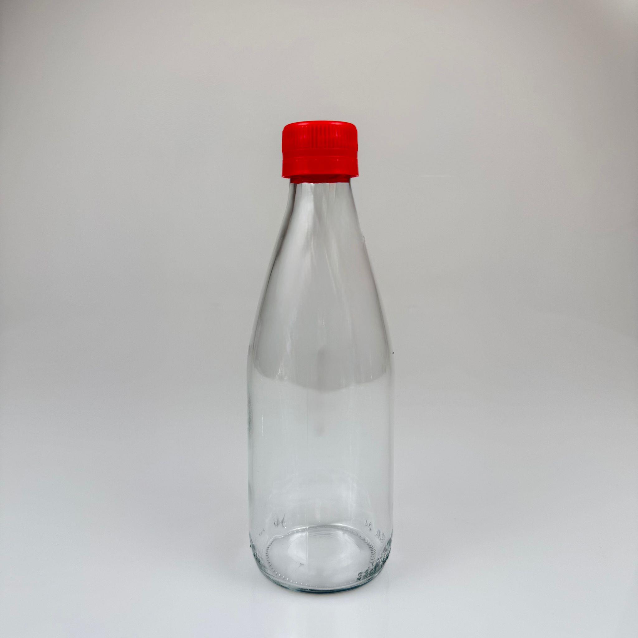 330 CC CAM ŞİŞE - KIRMIZI KİLİTLİ KAPAKLI - 330 ML CAM ŞİŞE