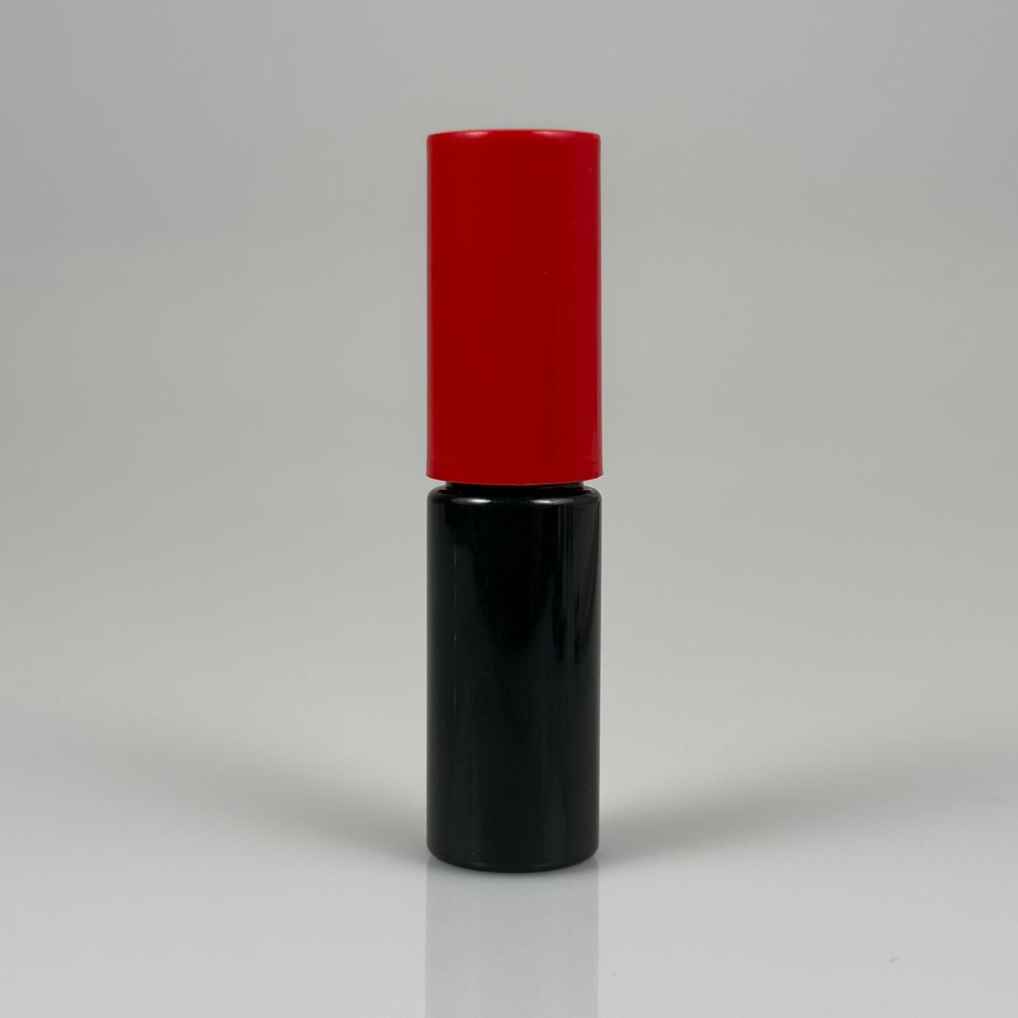15 CC SİYAH PARFÜM ŞİŞESİ PLASTİK - SİYAH SPREY + KIRMIZI KAPAK - 15 ML PARFÜM ŞİŞESİ PET