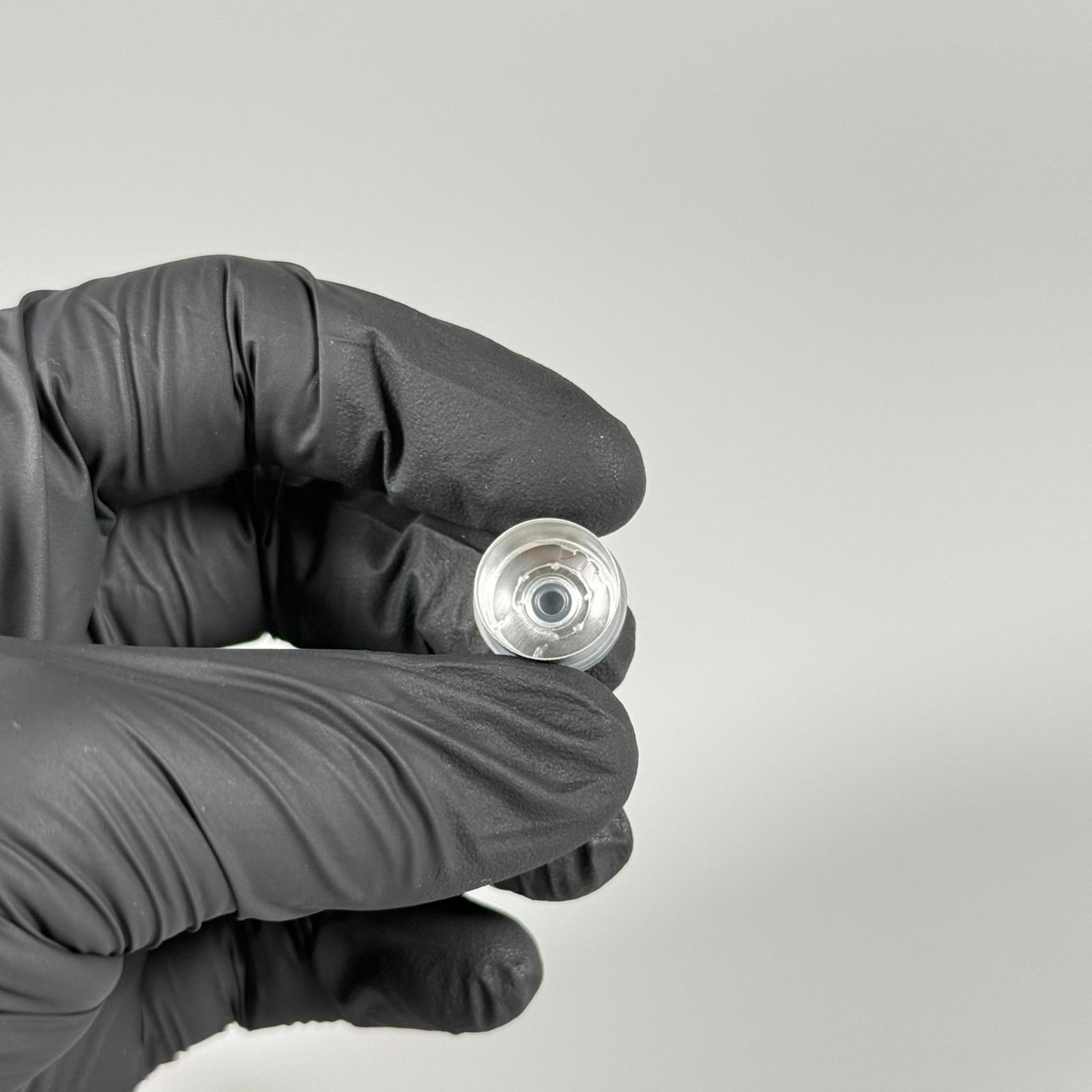 13 AĞIZ VİAL ŞİŞELER İÇİN FLİP OFF PENİSİLİN ALÜMİNYUM FLAKON KAPAK GÜMÜŞ -  13 MM FLİP-OFF KAPAK