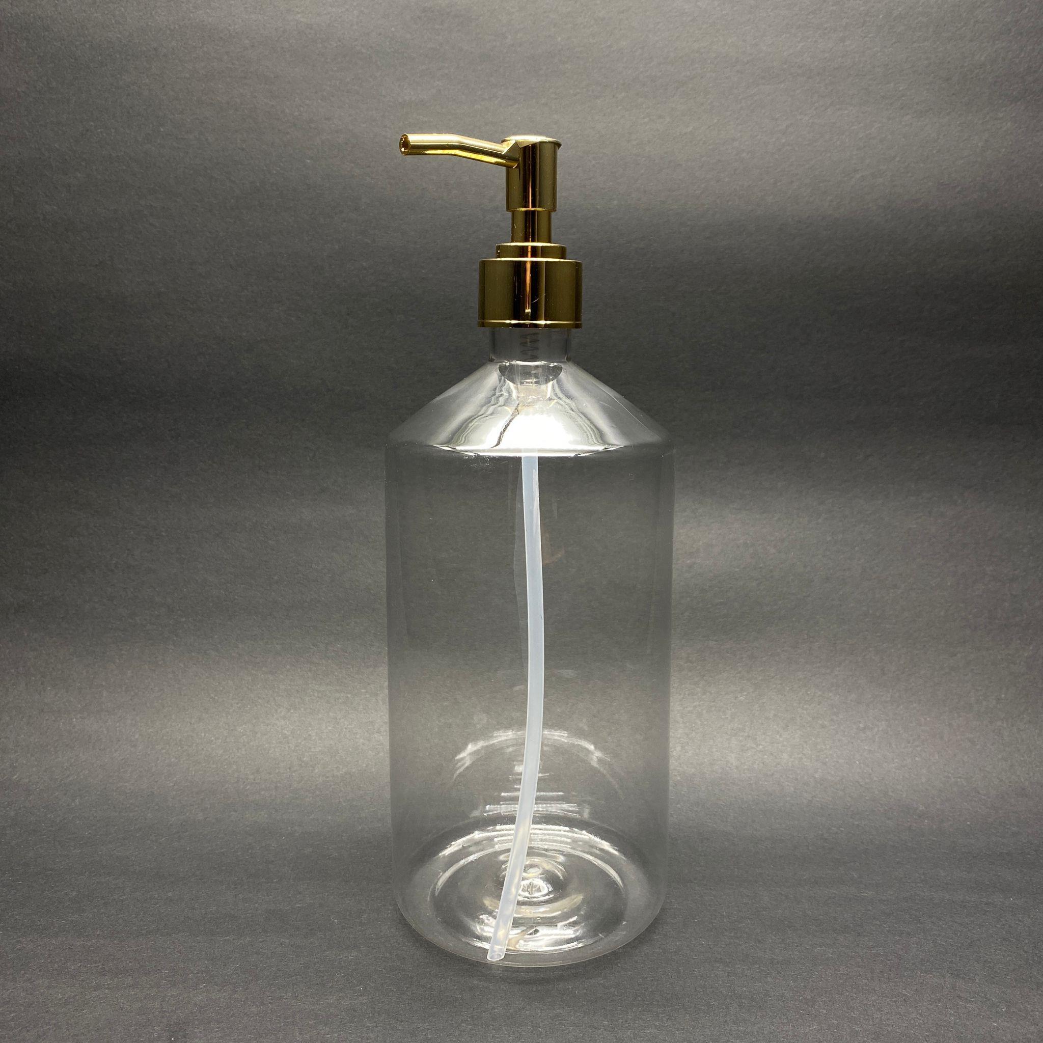 GOLD POMPALI SIVI SABUN ŞİŞESİ - 950 ML POMPALI PLASTİK ŞİŞE