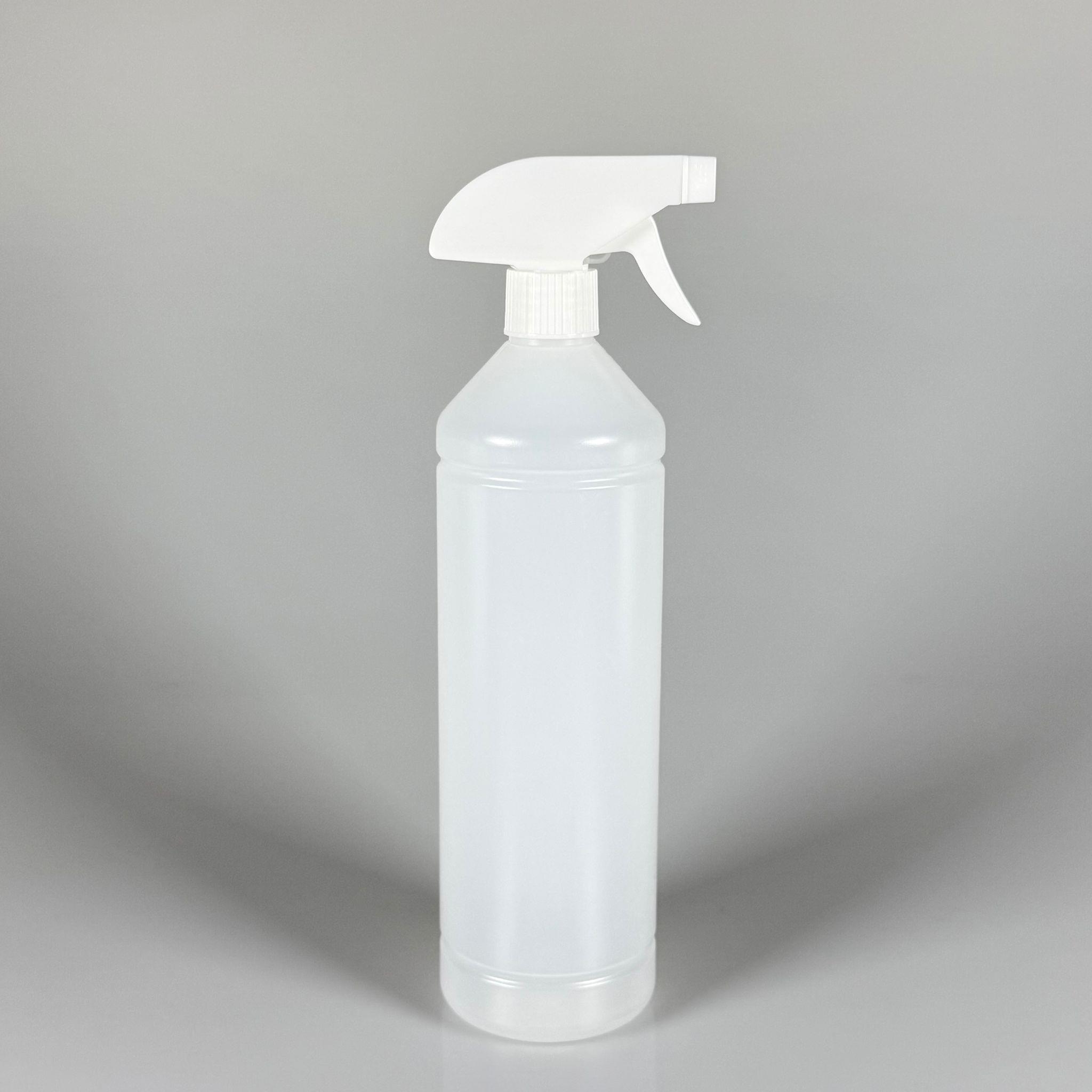 1000 CC TİNER ŞİŞESİ - BEYAZ  TRİGER TETİK SPREYLİ - 1000 ML KİMYASALA DAYANIKLI PLASTİK ŞİŞE - 1 LT POLİETİLEN ŞİŞE - UZUN