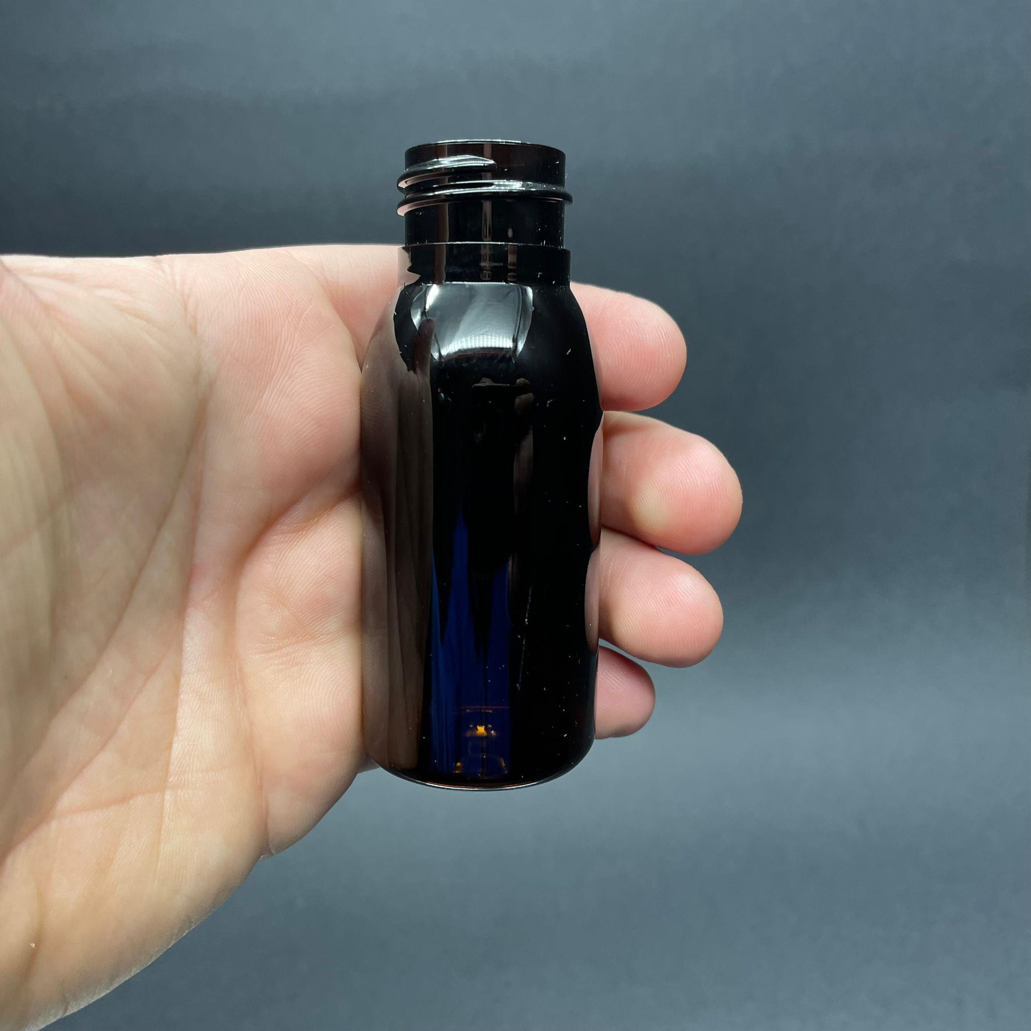50 CC AMBER SERT MODEL PET ŞİŞE KAPAKSIZ (24 AĞIZ) - 50 ML KAHVERENGİ PLASTİK ŞİŞE