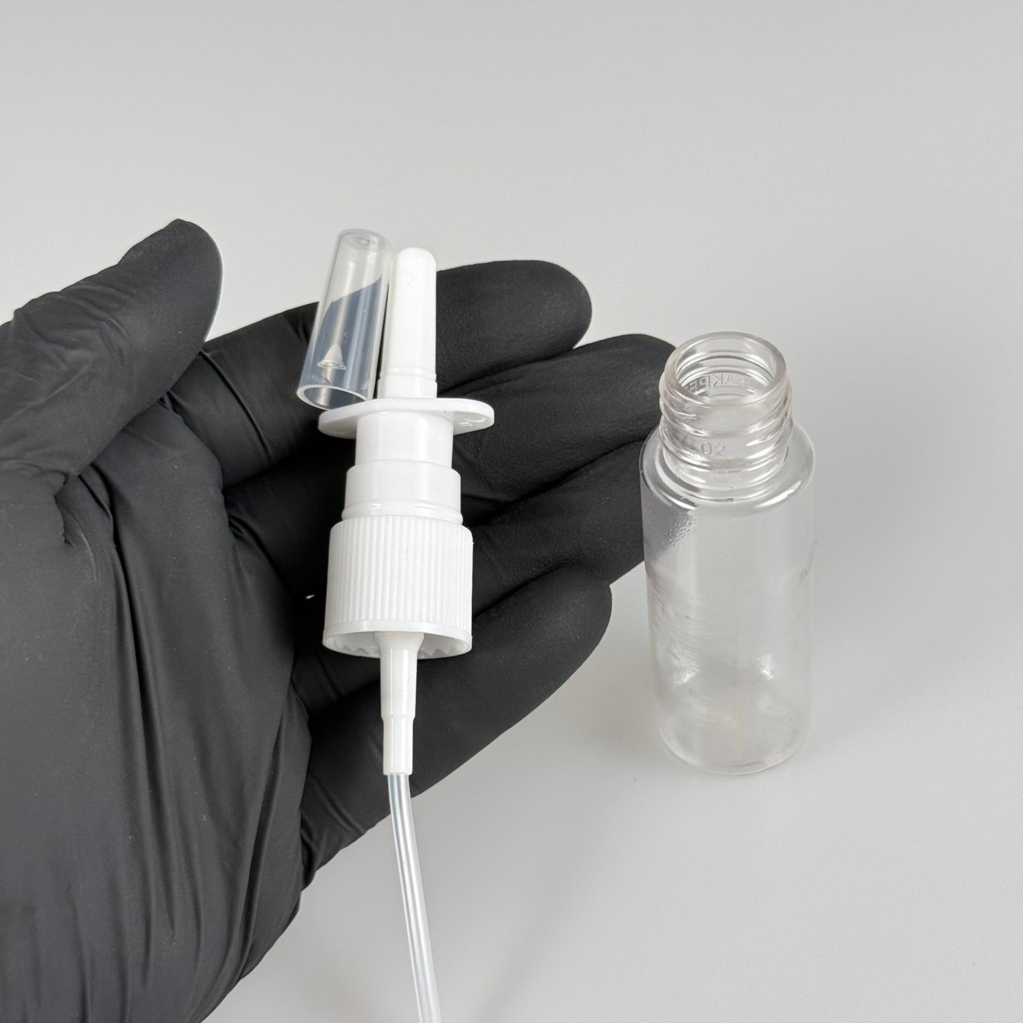 20 CC ŞEFFAF PET ŞİŞE- NAZAL BURUN SPREYLİ 20 ML PLASTİK ŞİŞE