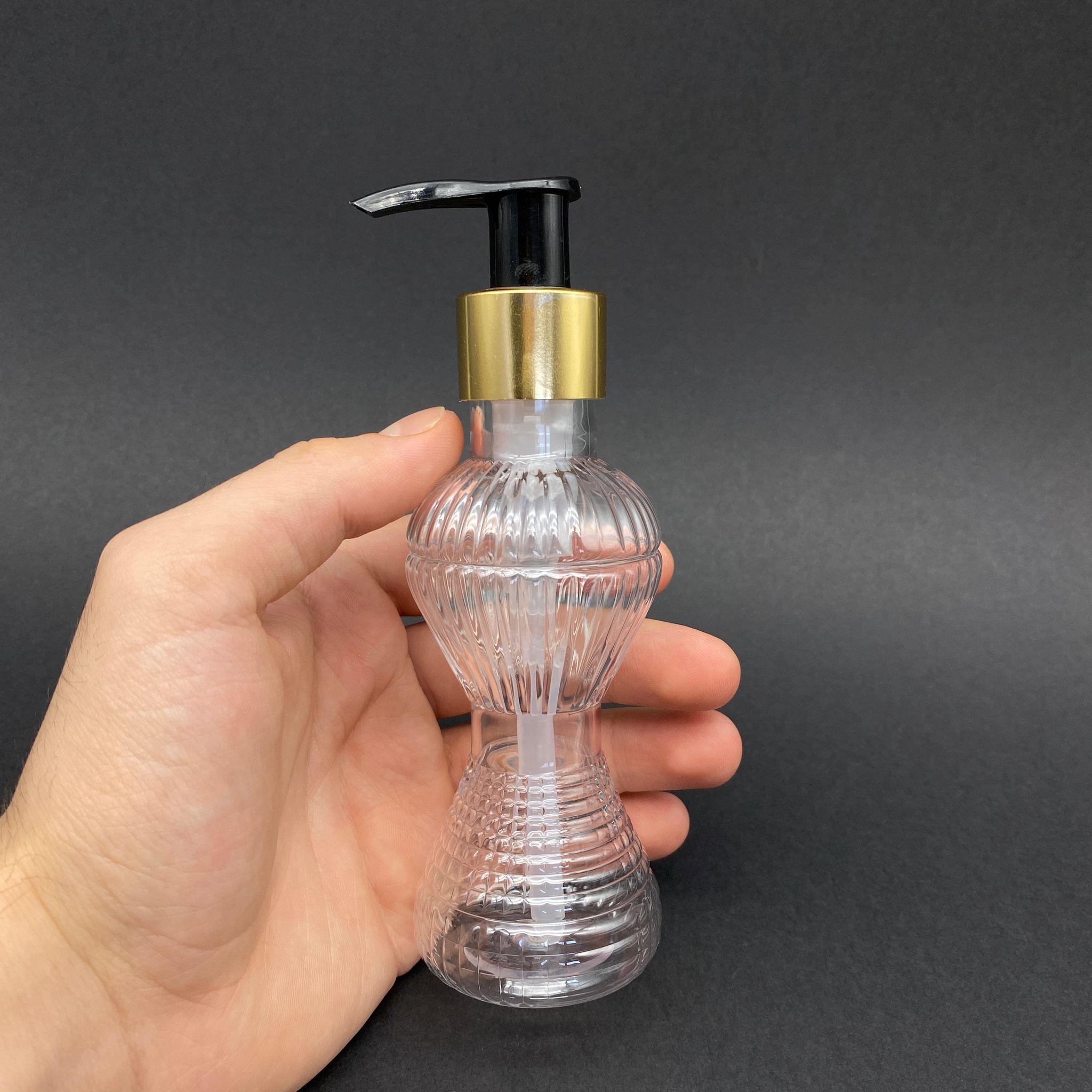 100 CC PIRLANTA MODEL PET ŞİŞE - GOLD POMPALI - 100 ML POMPALI PLASTİK ŞİŞE