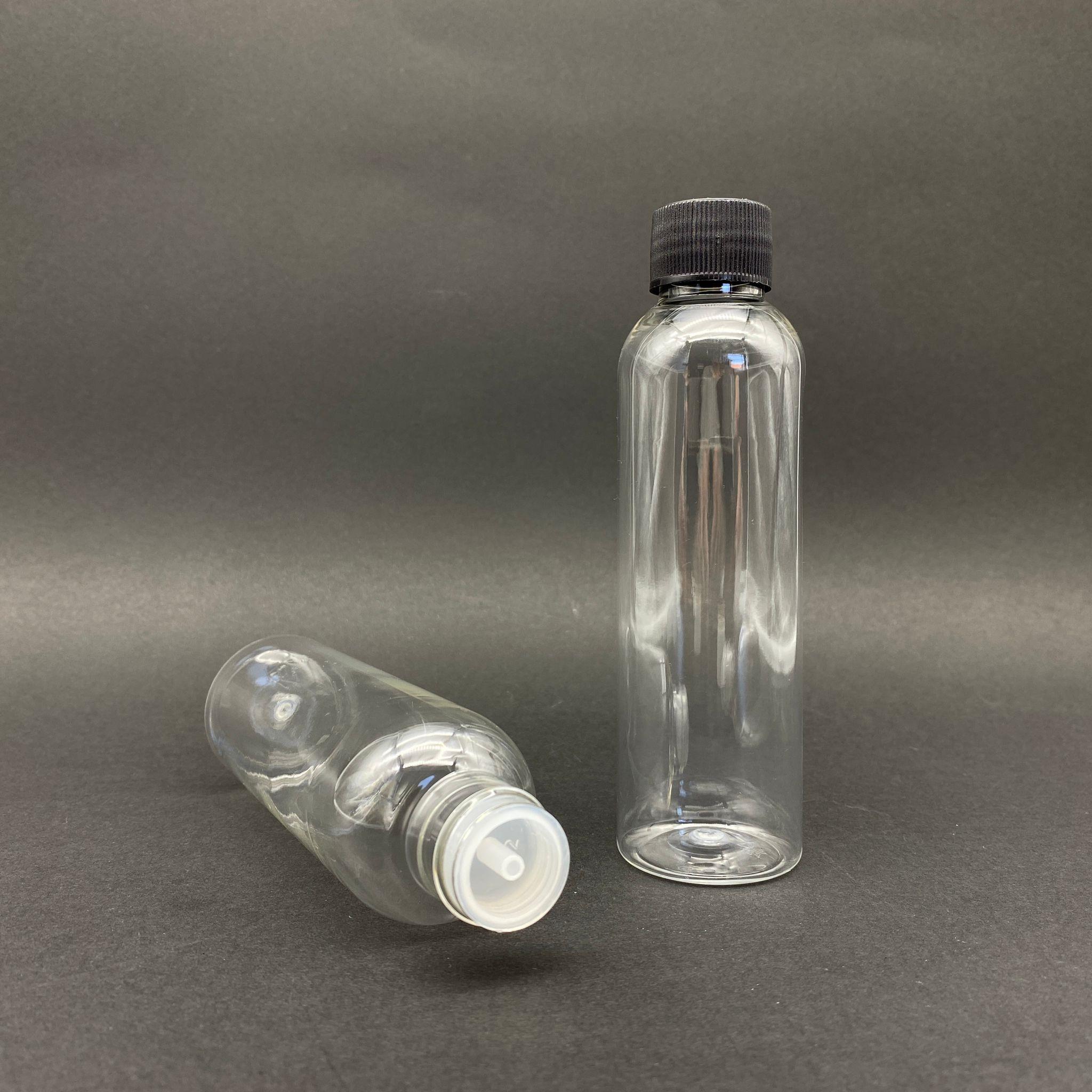 150 CC PET ŞİŞE - SİYAH KAPAKLI - KOLONYA TIPALI - 150 ML PLASTİK KOLONYA ŞİŞESİ