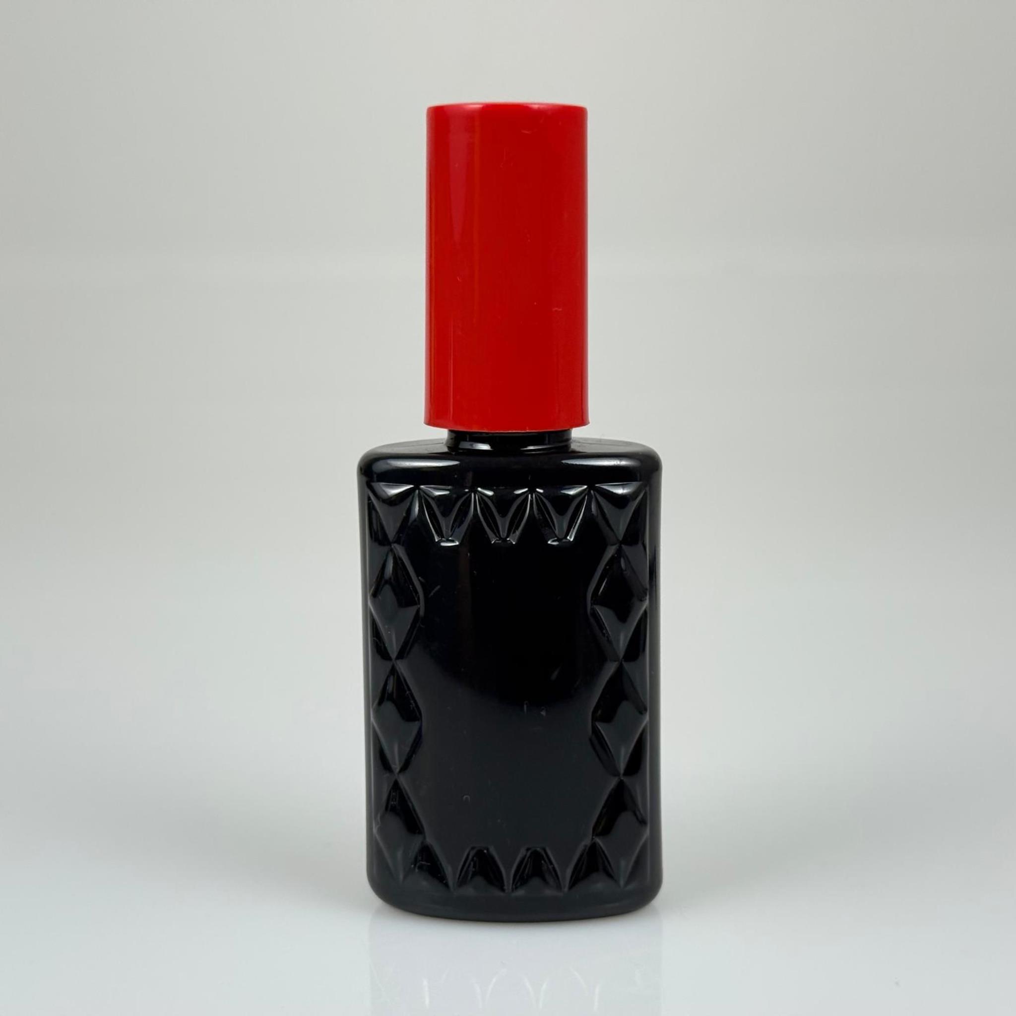 50 CC SİYAH PET KÖŞELİ PARFÜM ŞİŞESİ - SİYAH SPREYLİ - KIRMIZI KORUMA KAPAKLI - 50 ML PLASTİK PARFÜM - KOLONYA ŞİŞESİ