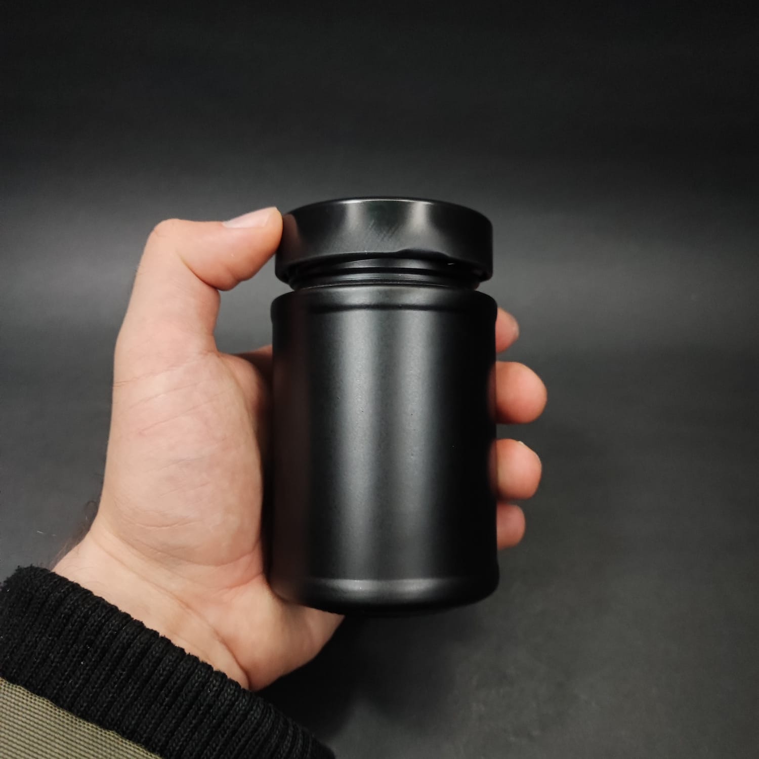 220 CC SİYAH CAM KAVANOZ  -SİYAH KAPAKLI - 220 ML KAVANOZ - MUM KAVANOZLARI