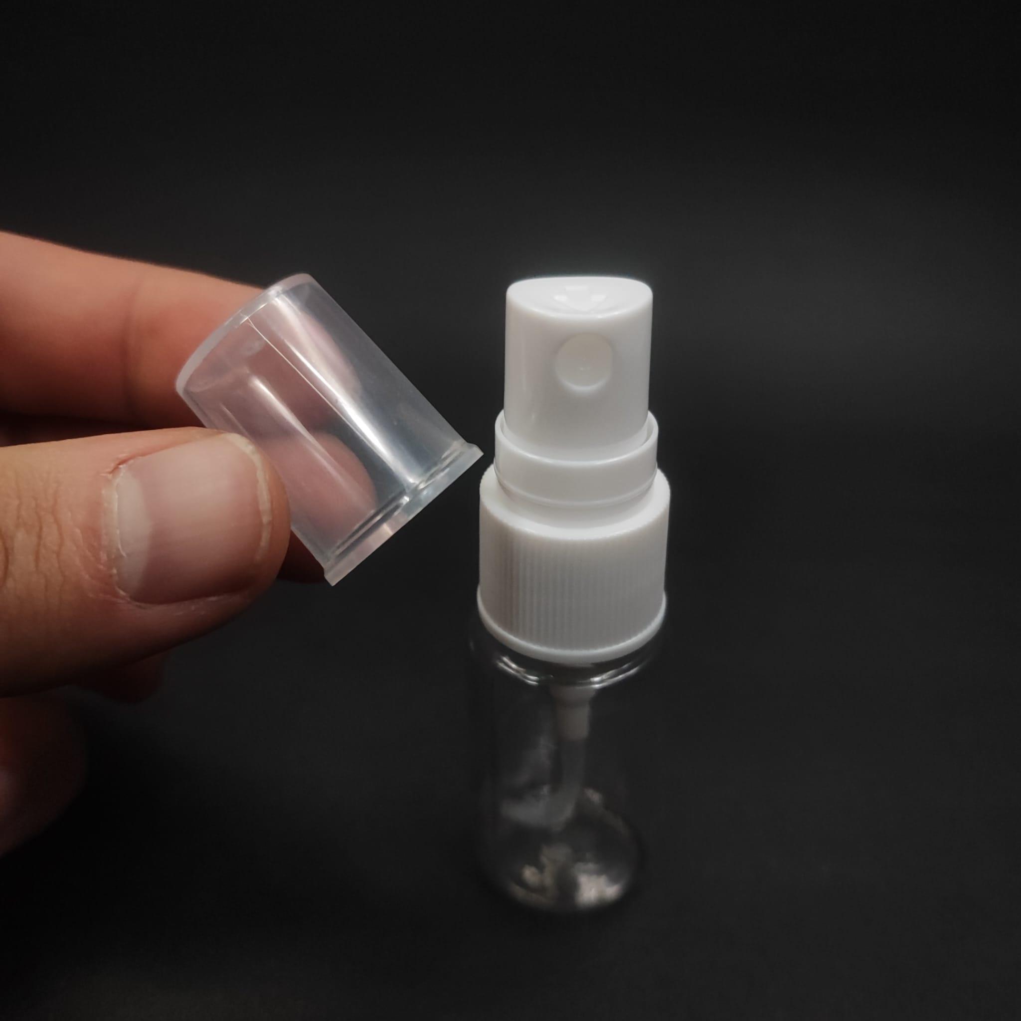 10 CC ŞEFFAF PET ŞİŞE - BEYAZ SPREYLİ TESTER 10 ML PLASTİK ŞİŞE
