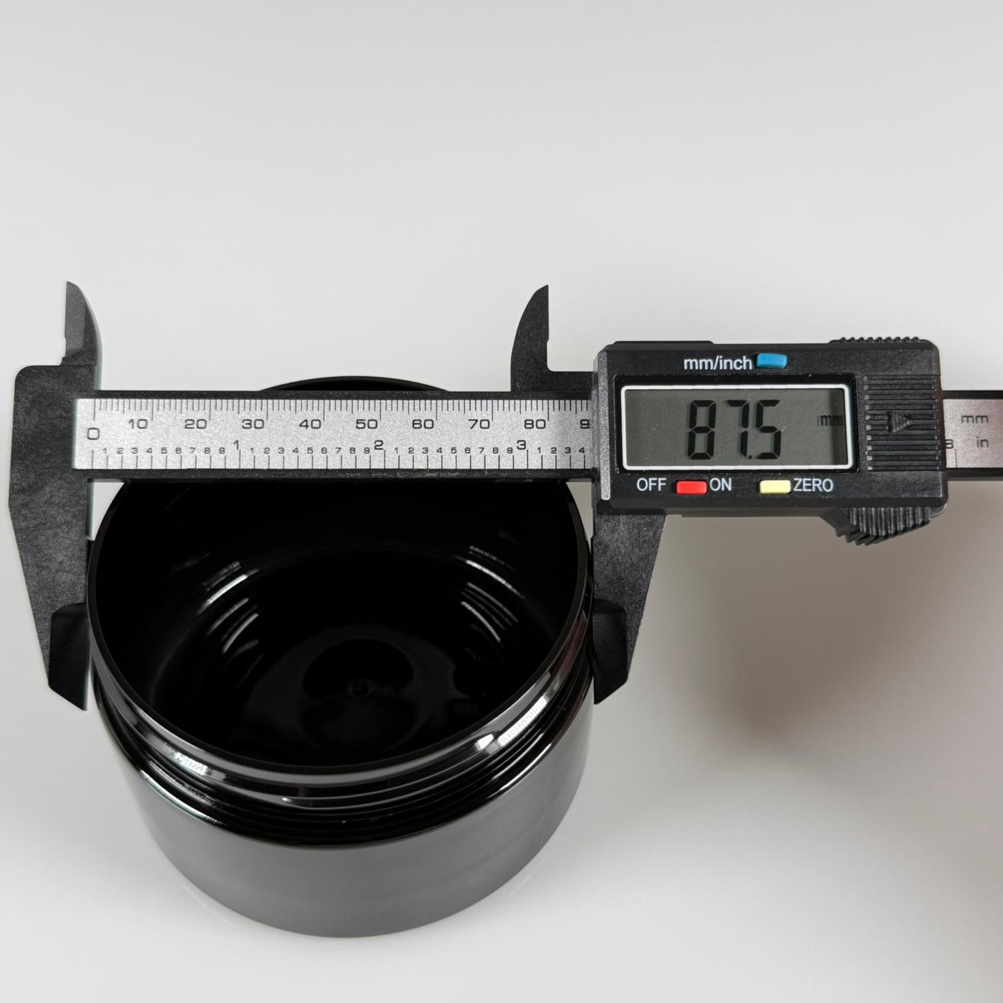 250 CC SİYAH PET KAVANOZ SERT (36 GR) 89 AĞIZ KAPAKSIZ - 250 ML PLASTİK PET KAVANOZ - KOZMETİK KAVANOZ