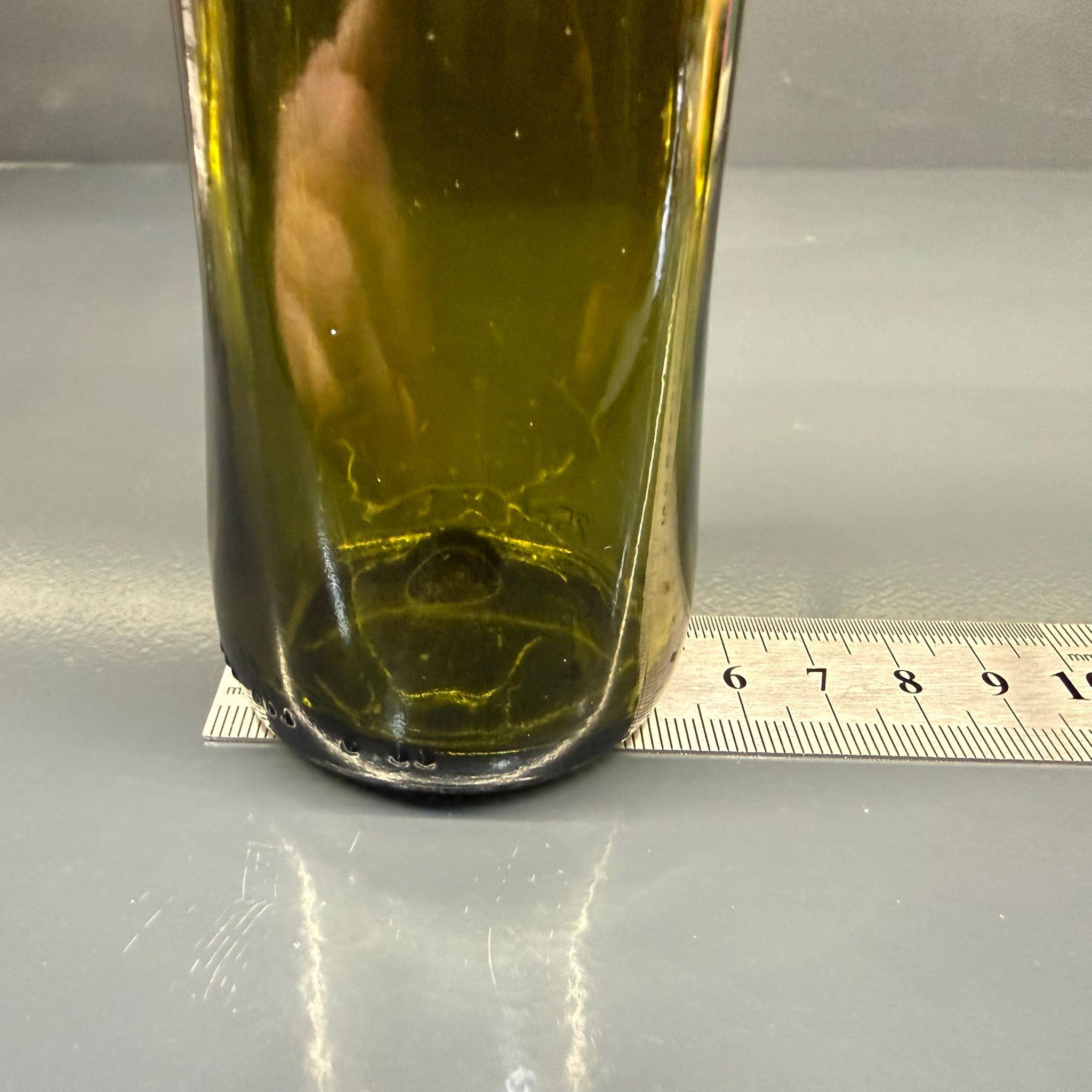 KÖŞELİ CAM YAĞLIK - 250 ML YEŞİL KARE CAM GEOLİVE ŞİŞE + KAPAKLI ÇELİK YAĞDANLIK TIPASI TAKIM