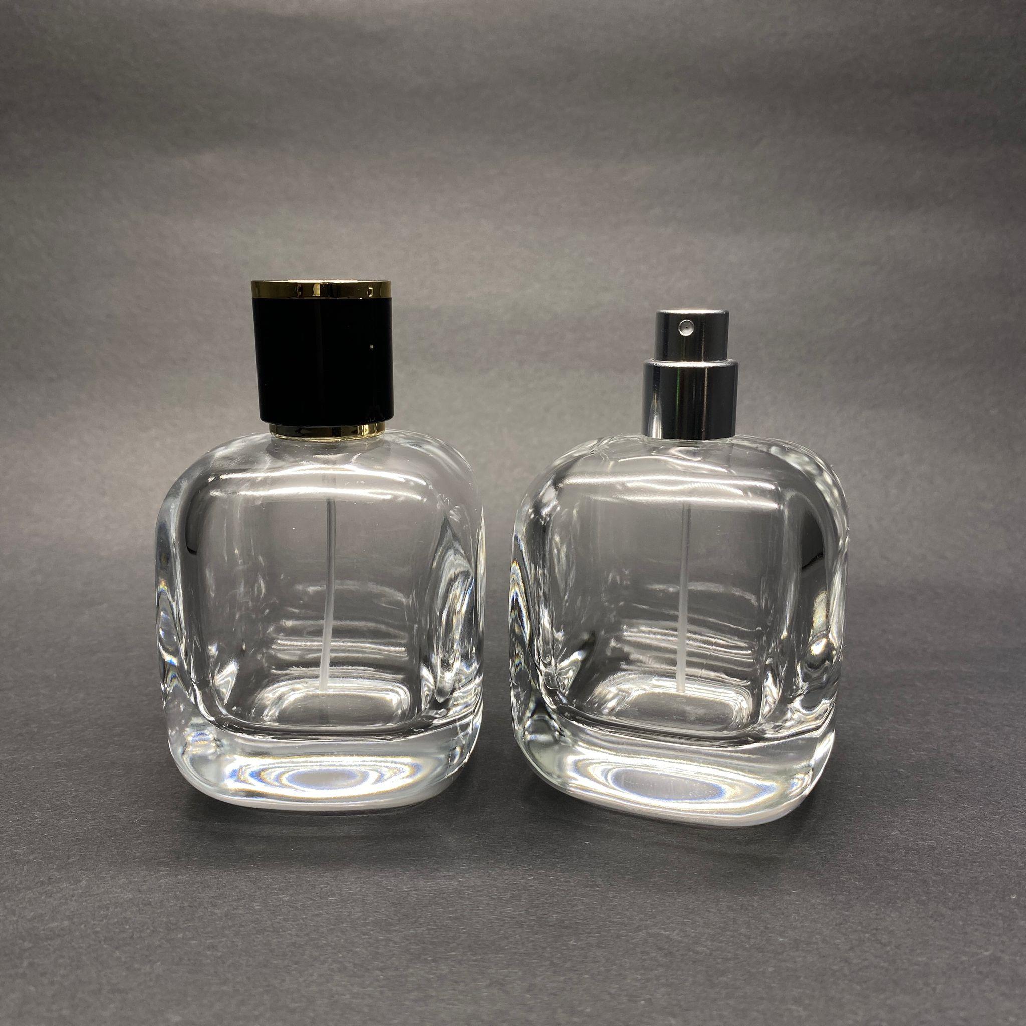 100 ML OVAL KARE MODEL CORE PARFÜM ŞİŞESİ - GÜMÜŞ METAL SPREYLİ + GOLD SİYAH KAPAKLI (AĞIZ 15 MM GEÇME KOLAY KAPAMA)