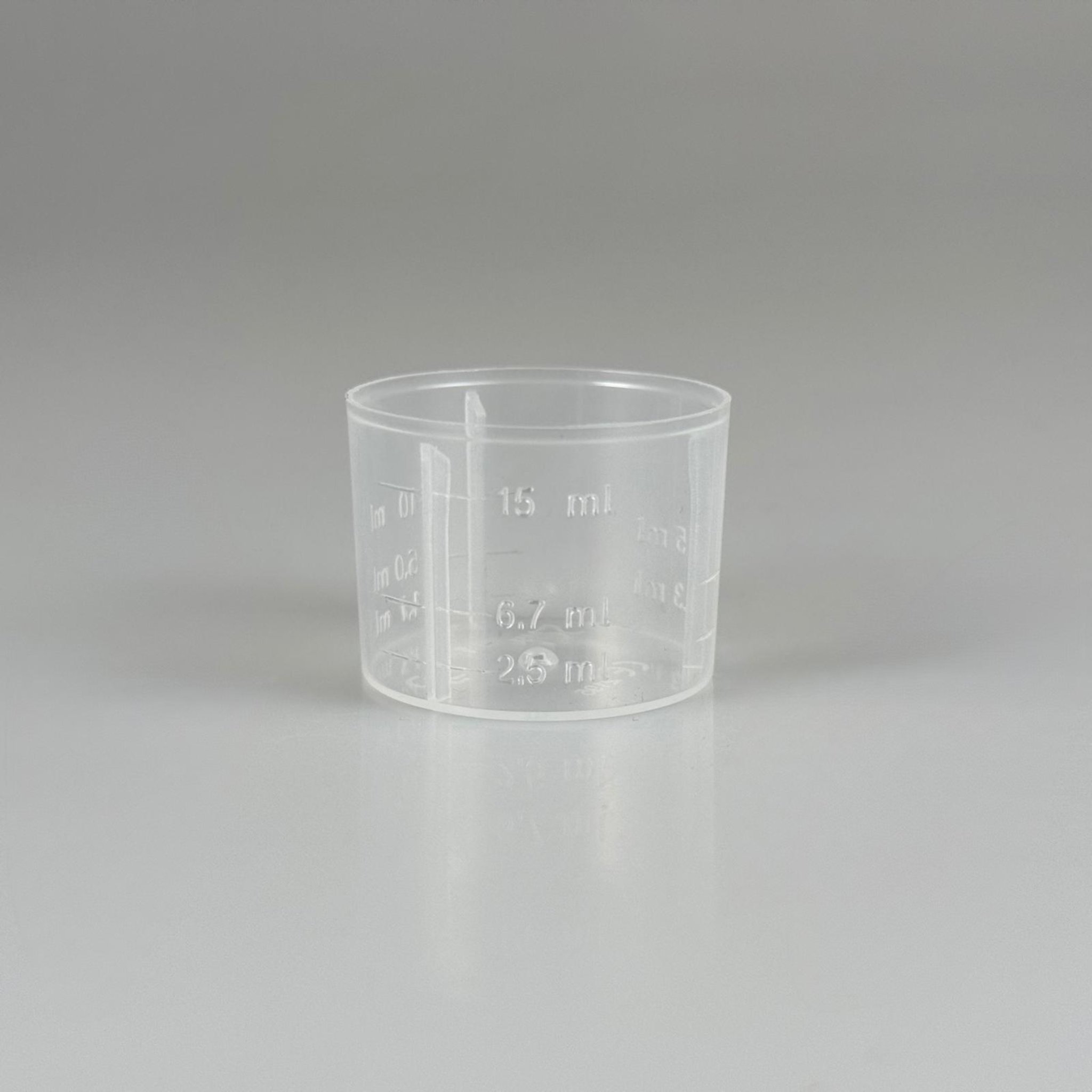 ÖLÇEK - 15 ML -  25 PP AĞIZ ECZA ŞİŞESİ İÇİN ÖLÇEK - ŞURUP KAPAĞININ ÜSTÜNE GEÇER