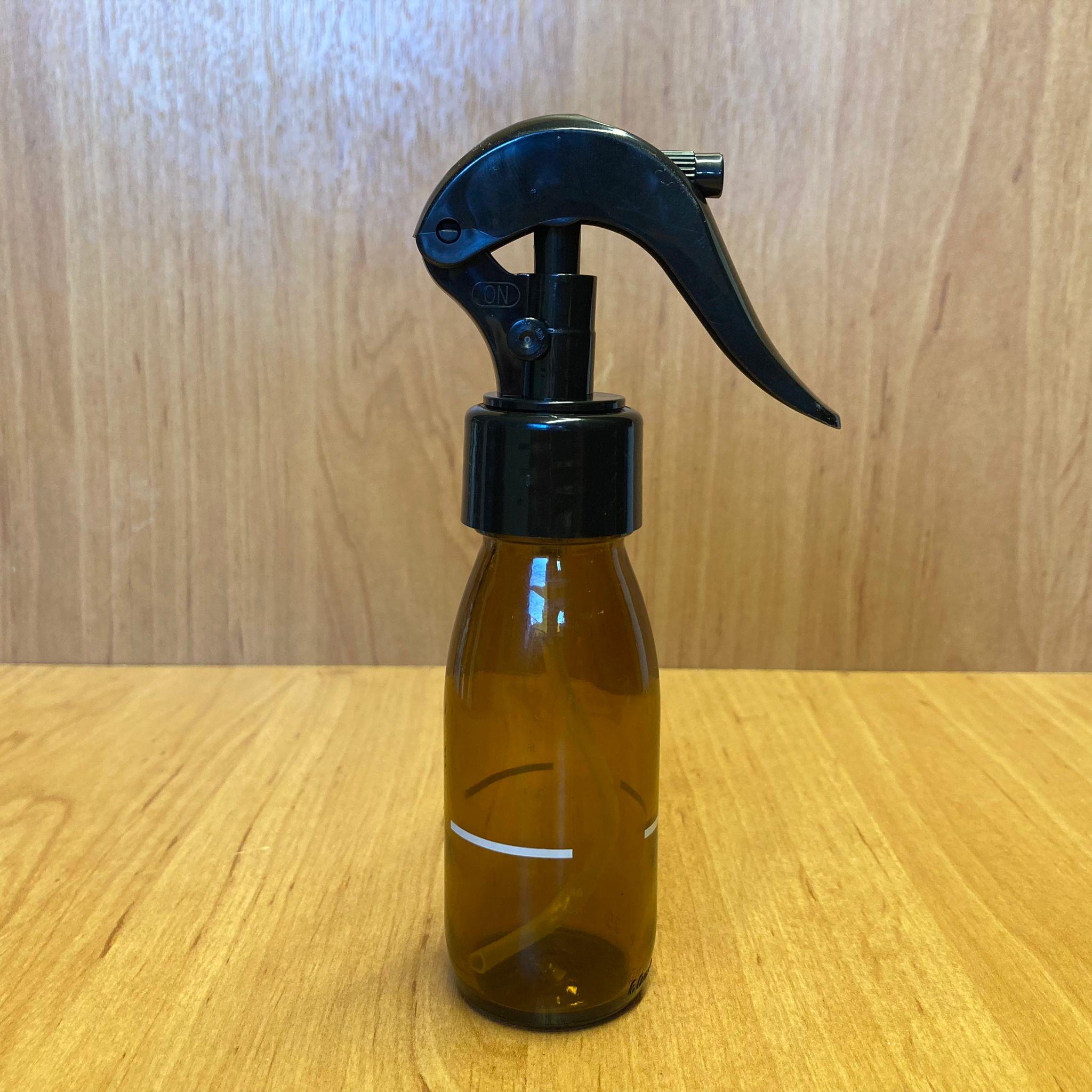 60 CC AMBER CAM ŞİŞE - SİYAH TRİGER SPREYLİ - 60 ML KAHVERENGİ SPREYLİ ŞİŞE