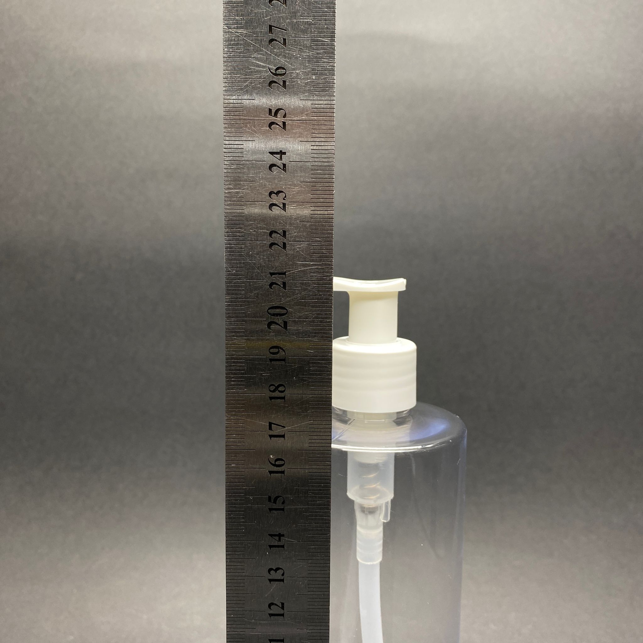 400 CC KÜT BOYUNLU SİLİNDİR PET ŞİŞE (30 GR) - BEYAZ SIVI SABUN POMPALI - 400 ML PLASTİK ŞİŞE - ŞEFFAF