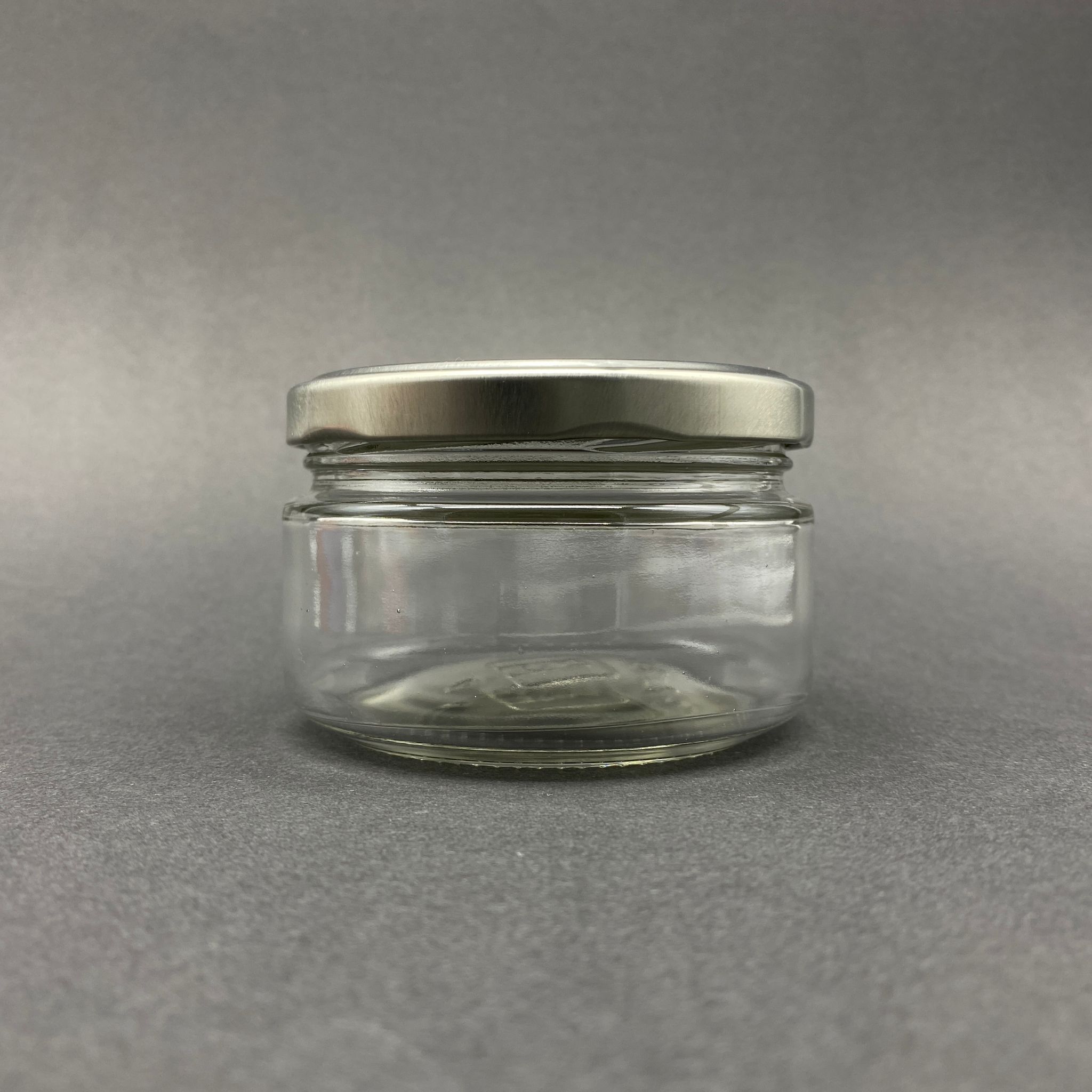 230 CC CAM KAVANOZ - GÜMÜŞ METAL KAPAKLI - 230 ML CAM KAVANOZ - GENİŞ MAGNOLİA KAVANOZU