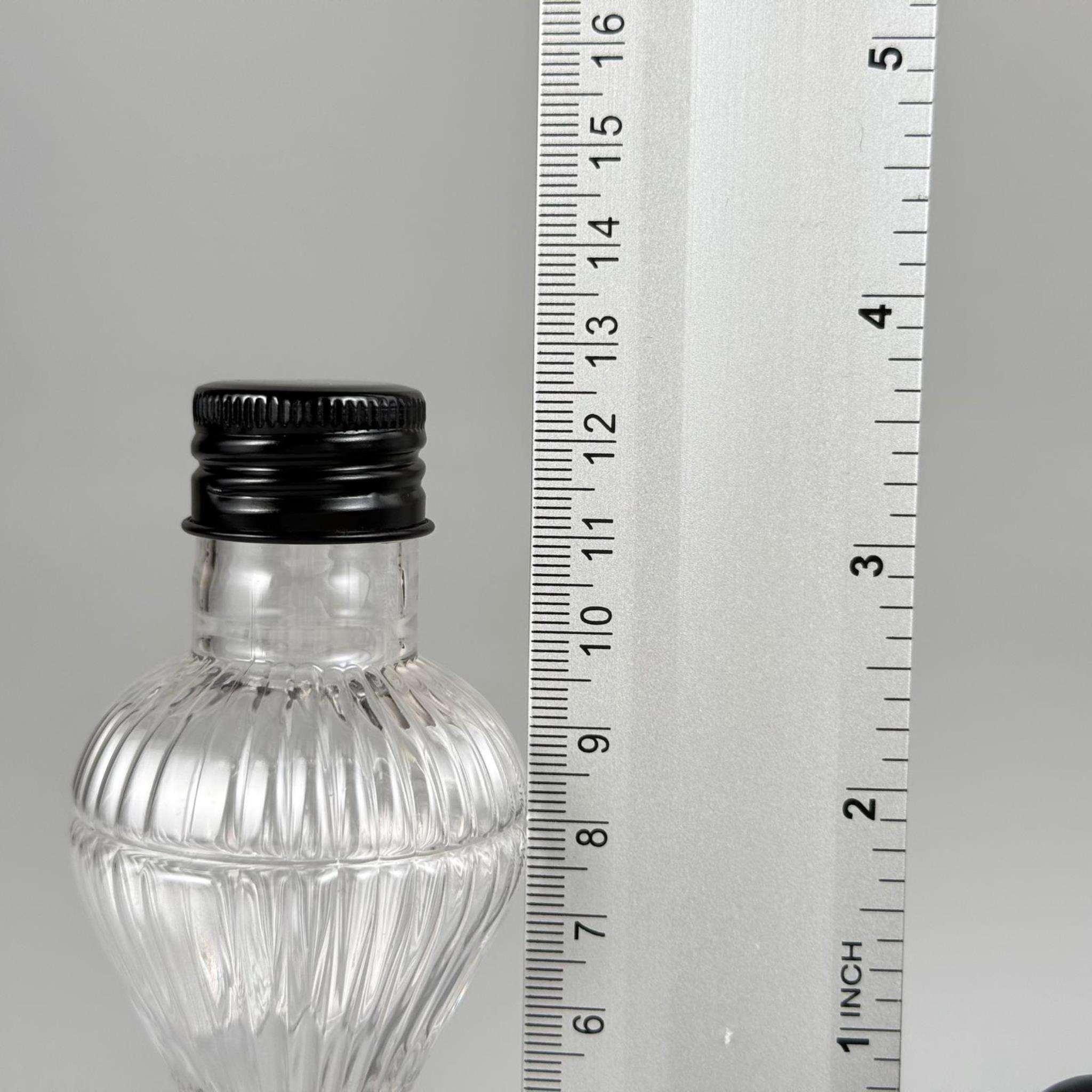100 CC PIRLANTA CAMPET ŞİŞE (24 AĞIZ) + KÖPÜK CONTALI SİYAH METAL ALÜMİNYUM KAPAK + KOLONYA TIPALI TAKIM - 100 ML KAPAKLI CAMPET PLASTİK ŞİŞELER