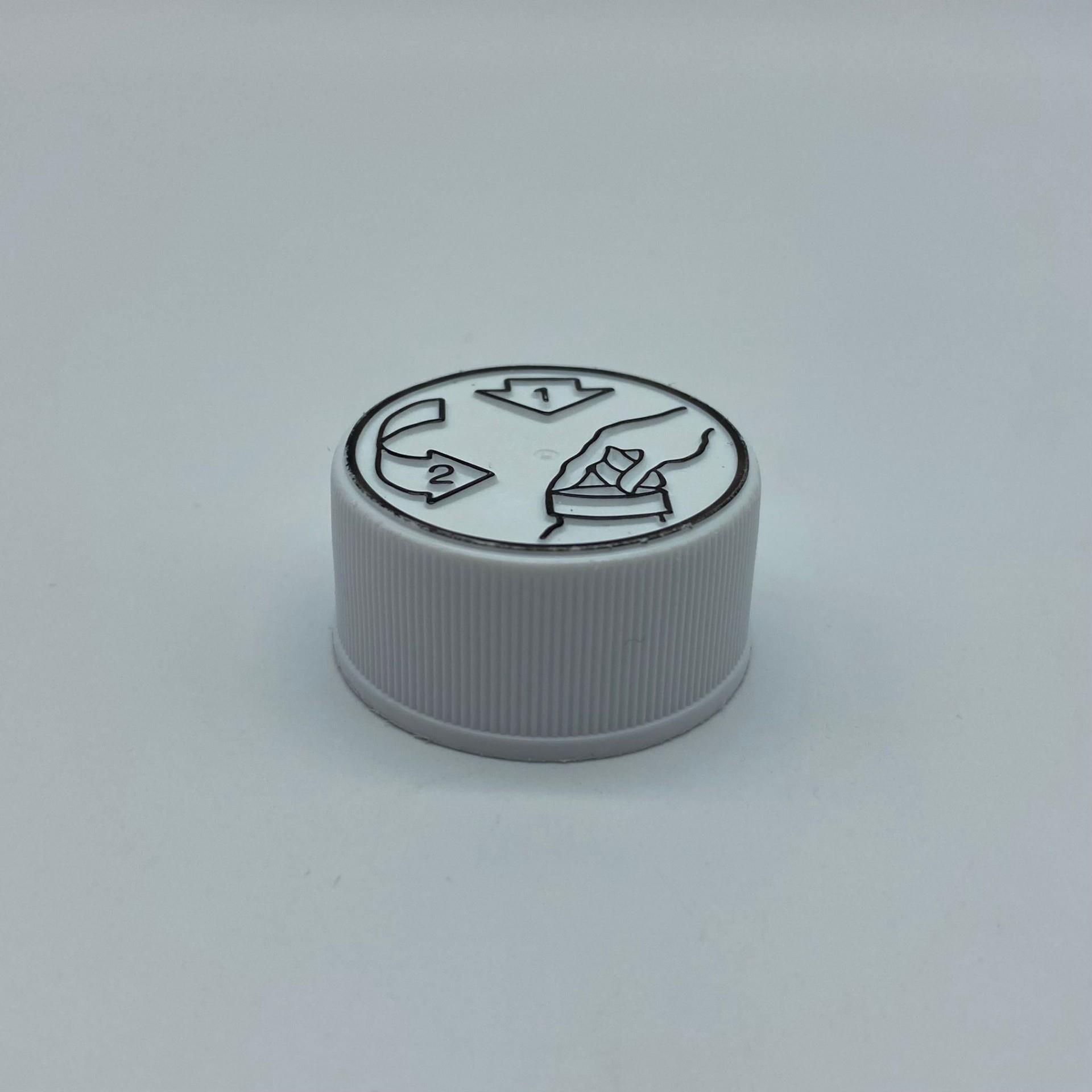 28 MM ÇOCUK KİLİTLİ BEYAZ KAPAK