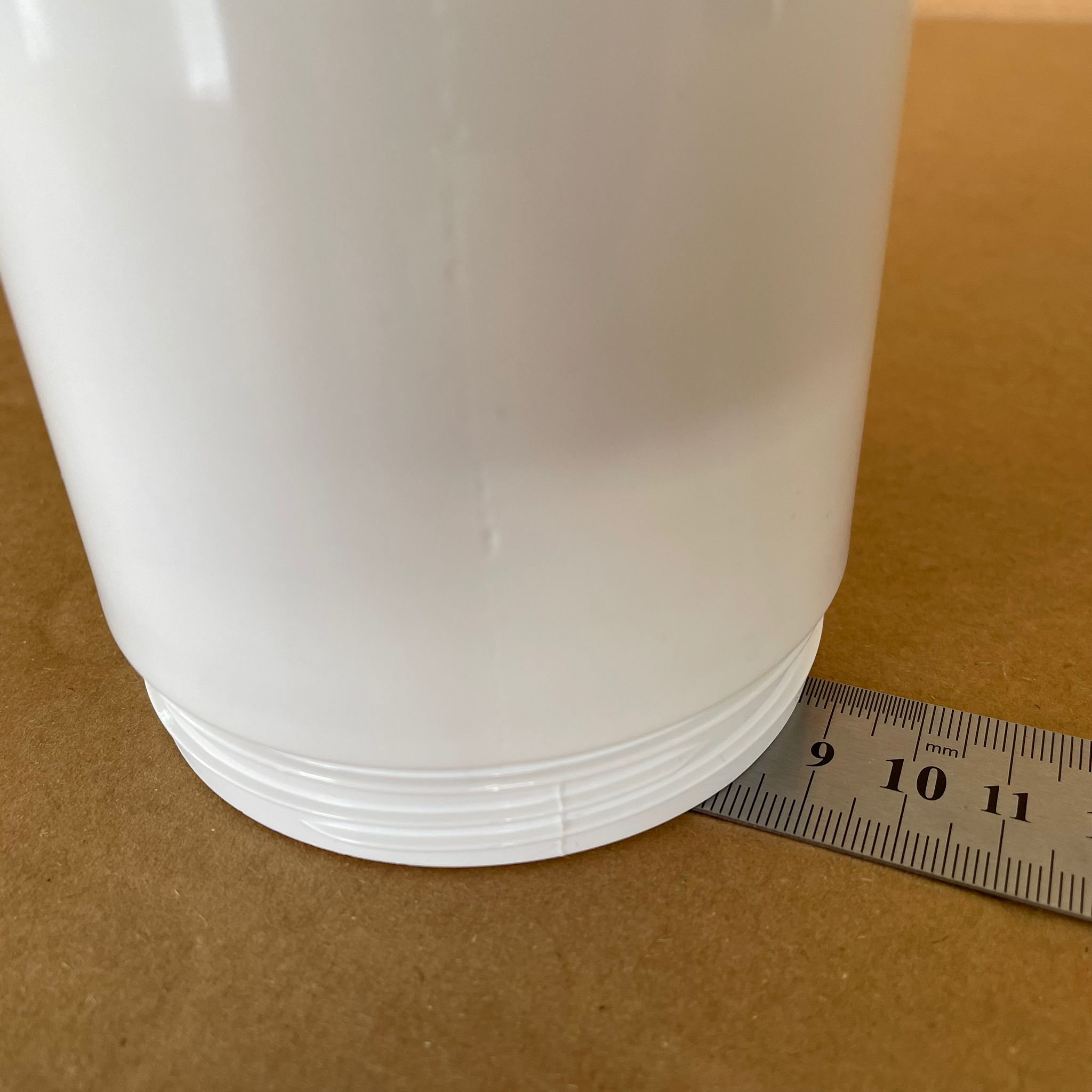 500 CC SERT PLASTİK BEYAZ KREM KAVANOZU- BEYAZ KAPAKLI - 500 ML PET KAVANOZ - PLASTİK BEYAZ KREM KAVANOZU