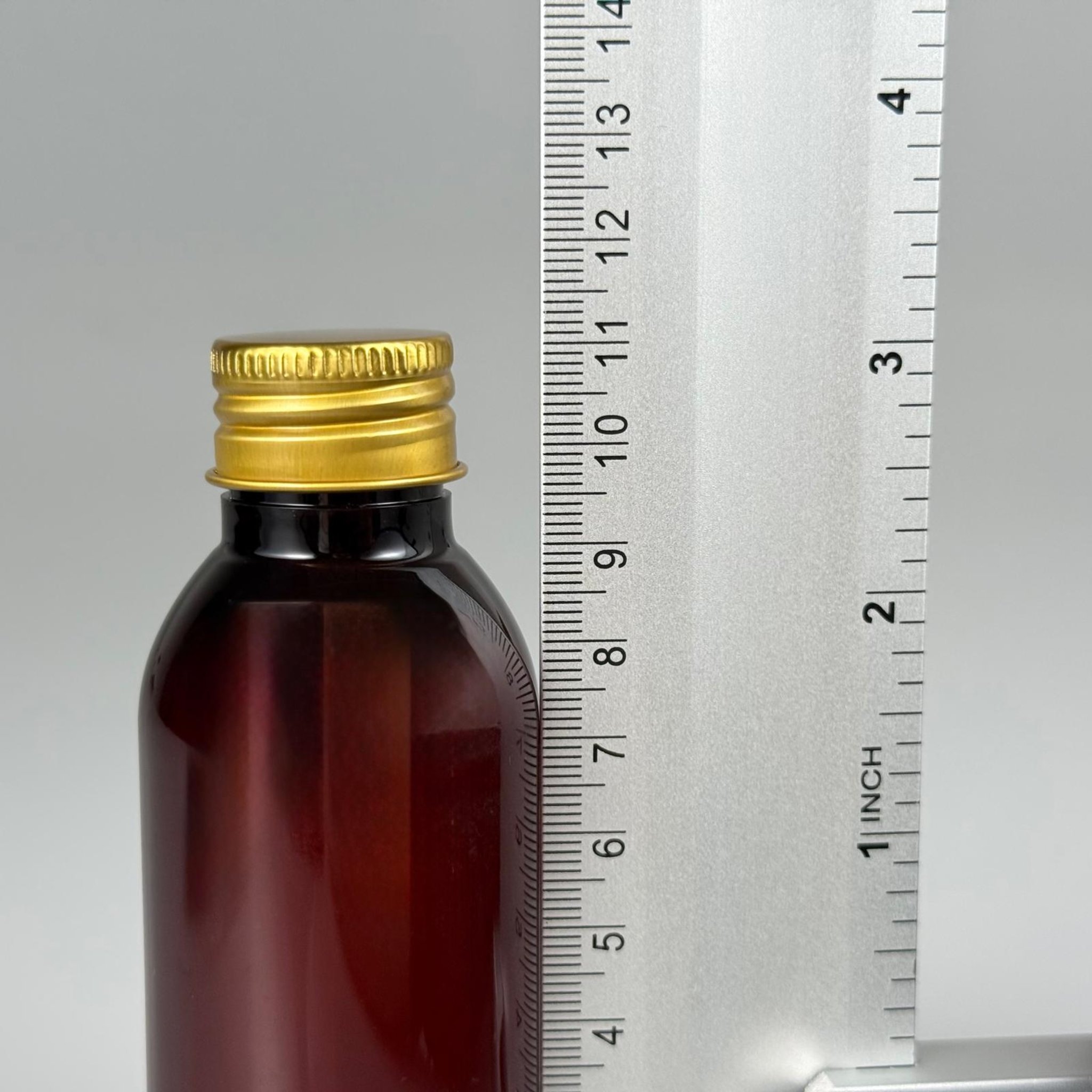 100 CC AMBER SERT MODEL PET ŞİŞE (24 AĞIZ) + KÖPÜK CONTALI GOLD METAL ALÜMİNYUM KAPAK KOLONYA TIPALI TAKIM - 100 ML KAPAKLI KAHVERENGİ KALIN PET ŞİŞELER