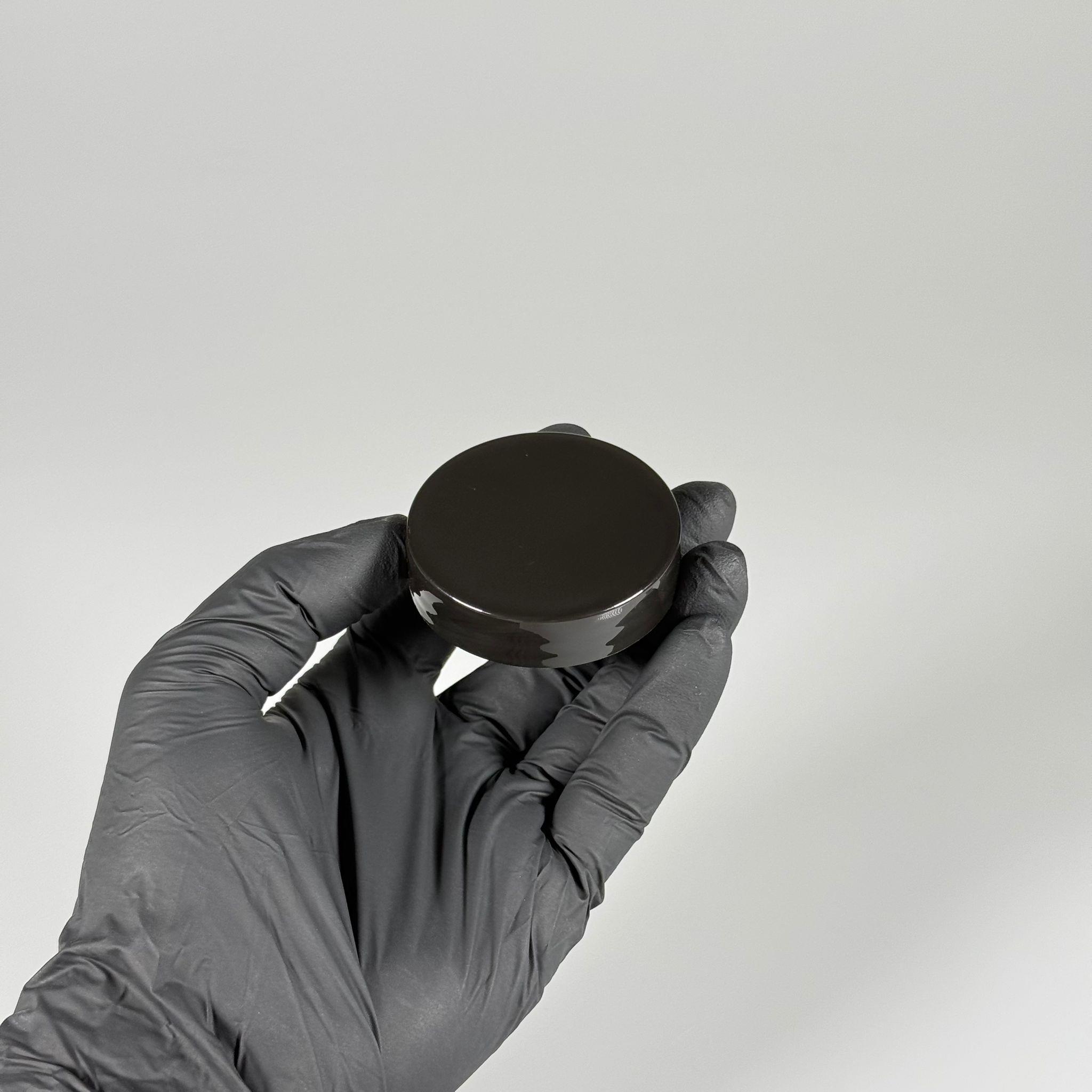 52 MM VİDALI PLASTİK KAPAK - SİYAH (50 CC CAM İTHAL KAVANOZU UYUMLU)