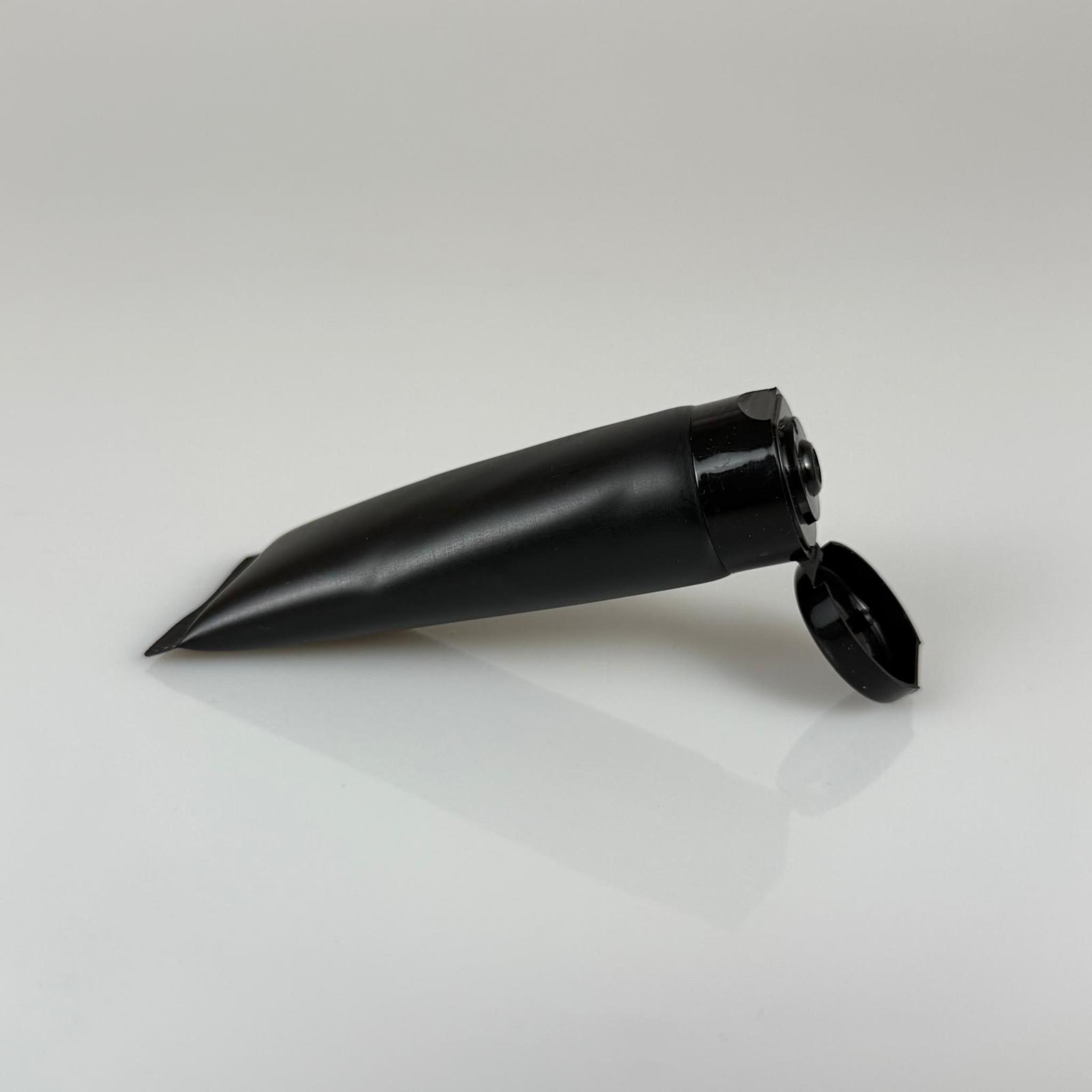 KOZMETİK İÇİN SİYAH BOŞ KREM TÜPÜ FLİPTOP KAPAKLI - 30 ML - MERHEM TÜPÜ - PLASTİK MANÜEL DOLDURULABİLİR BOŞ TÜP - LİPGLOSS TÜP - DUDAK PARLATICISI TÜPÜ - BAL DOLUMU İÇİN PLASTİK TÜP