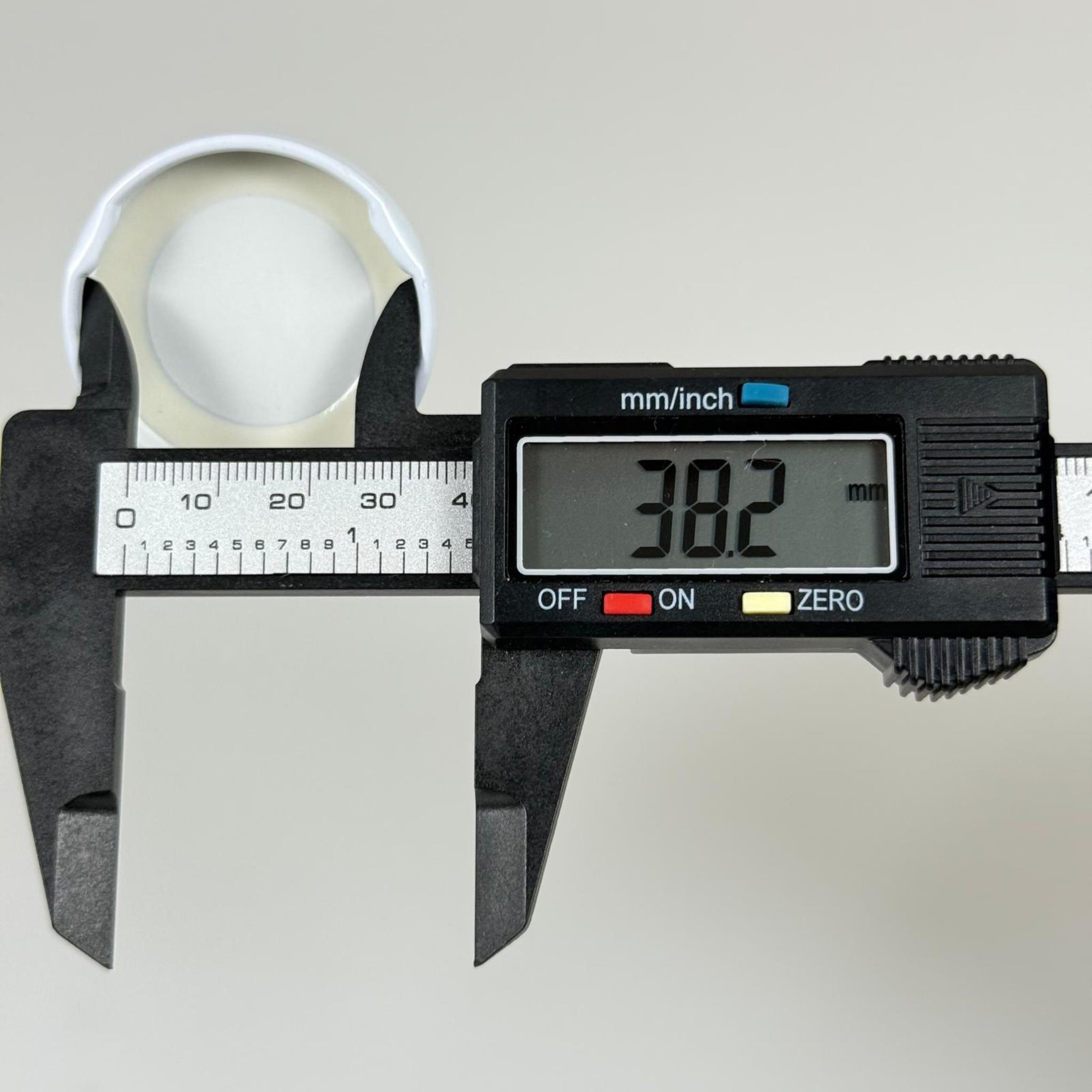 38 MM TWİST-OFF BEYAZ METAL KAPAK