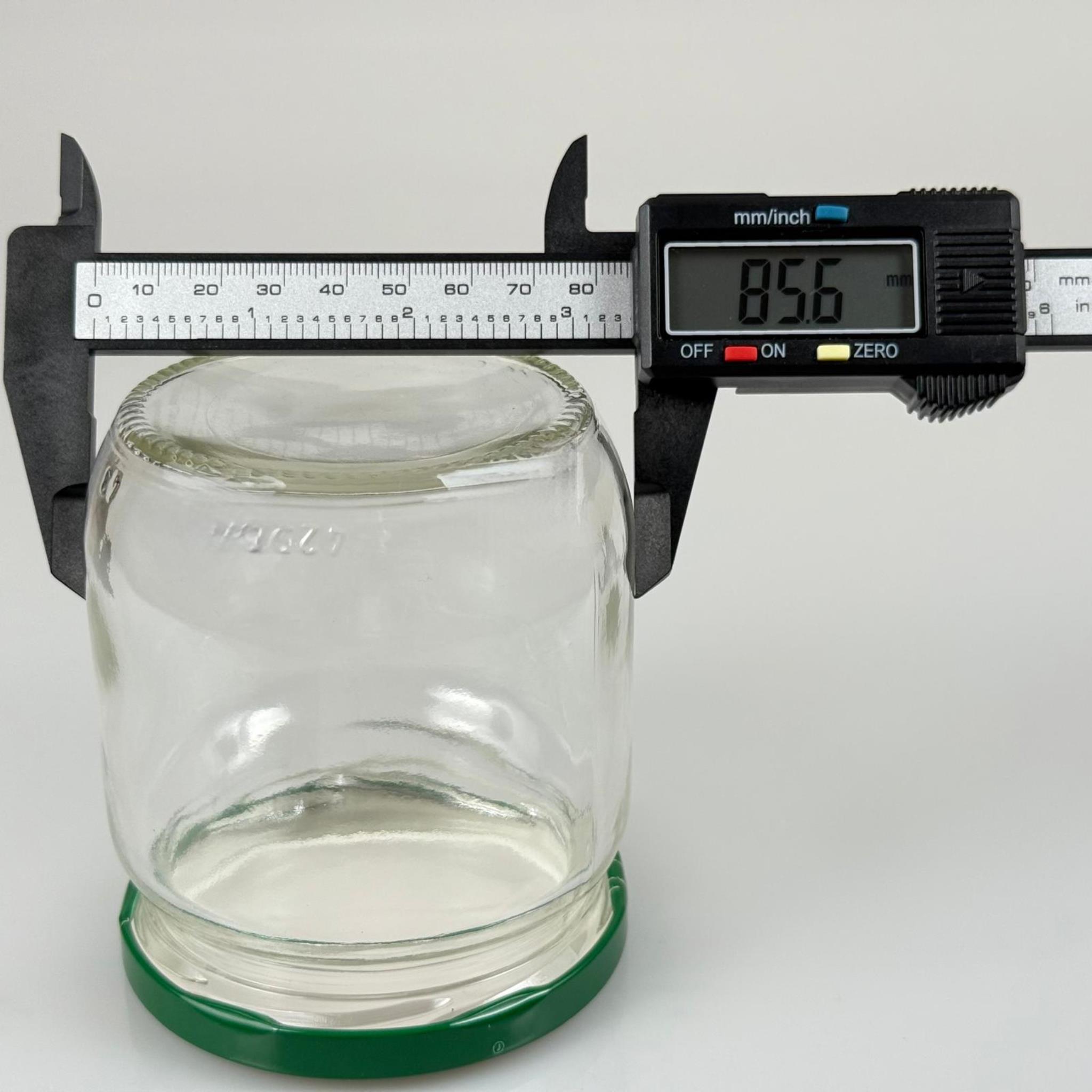 425 CC CAM KAVANOZ - KOYU YEŞİL METAL KAPAKLI - 425 ML CAM KAVANOZ - KONSERVE KAVANOZU