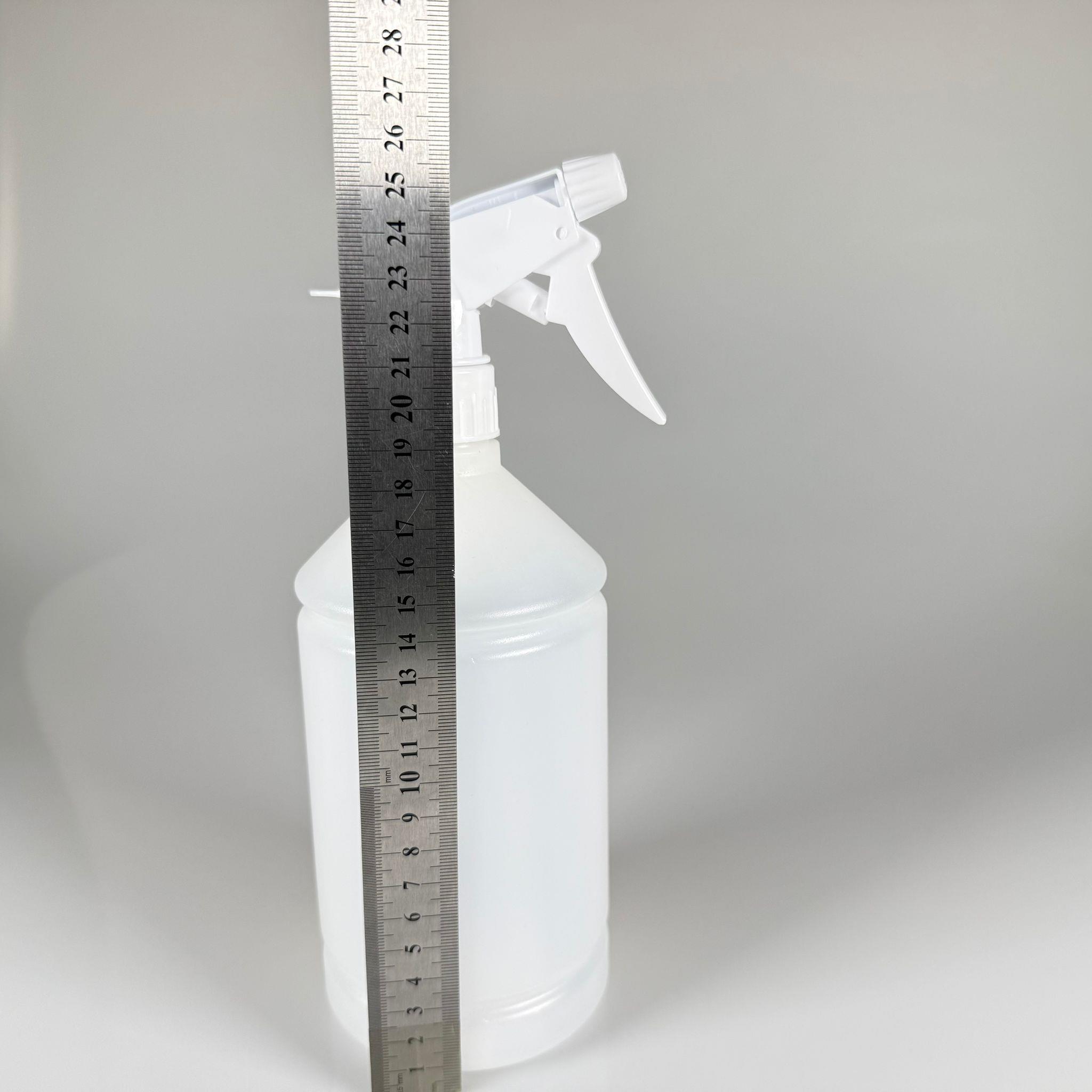 1000 CC TİNER ŞİŞESİ - BEYAZ DOZAJLI KİMYASALA DAYANIKLI TRİGER TETİK SPREYLİ - 1000 ML KİMYASALA DAYANIKLI PLASTİK ŞİŞE - 1 LT POLİETİLEN ŞİŞE