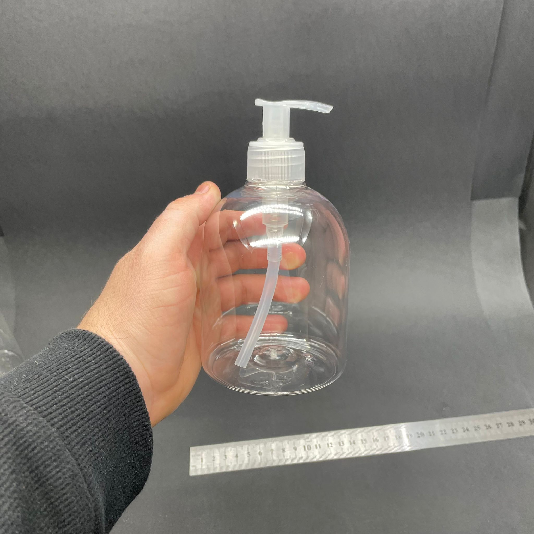 500 CC TOMBUL ÇAN MODEL PET ŞİŞE - ŞEFFAF SIVI SABUN POMPALI - 500 ML PLASTİK ŞİŞE