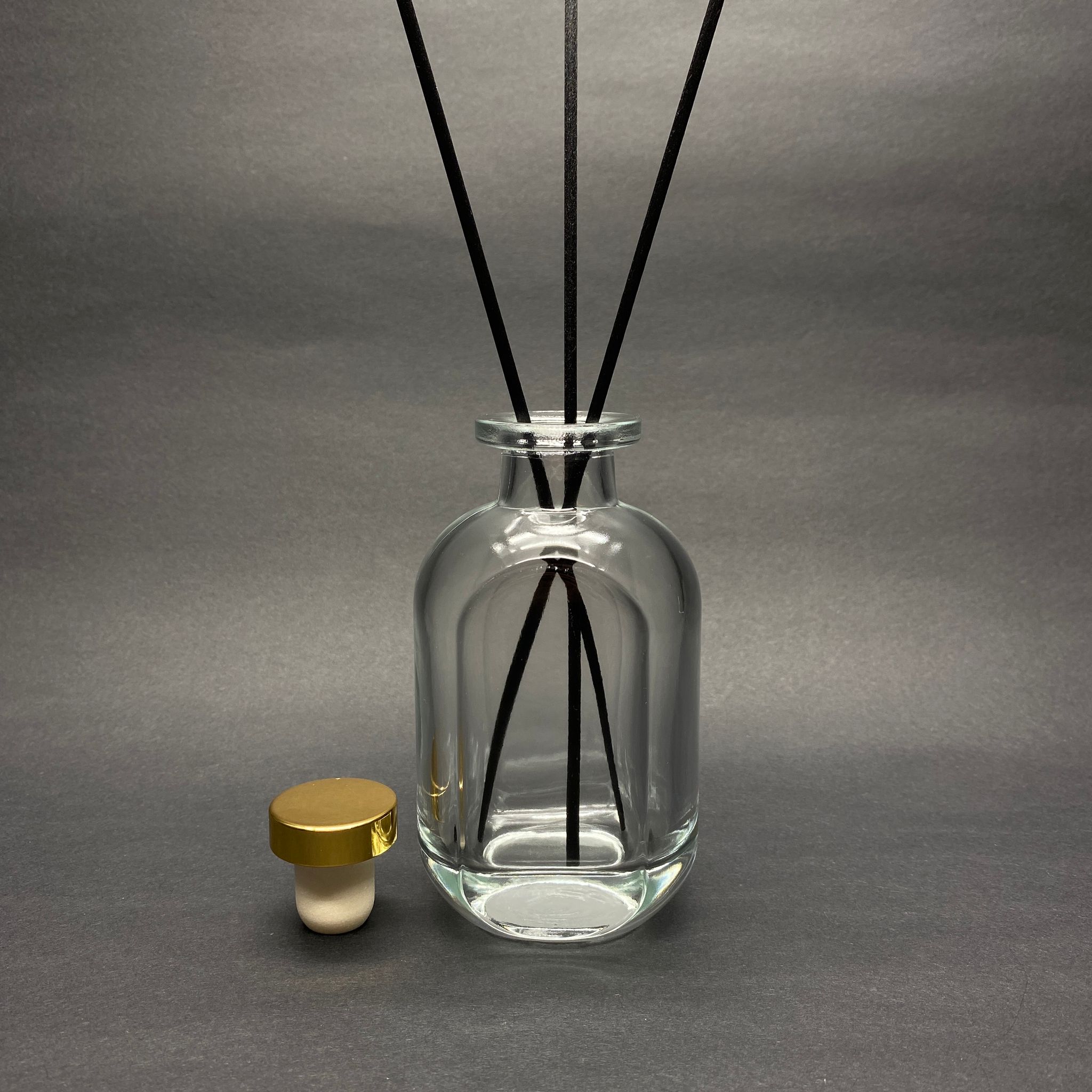 150 CC CAM BAMBU ODA KOKUSU ŞİŞESİ - 150 ML DİFFUSER CAM ŞİŞE + GOLD MANTAR TIPA + 3 ADET 24 CM FİBER BAMBU ÇUBUK