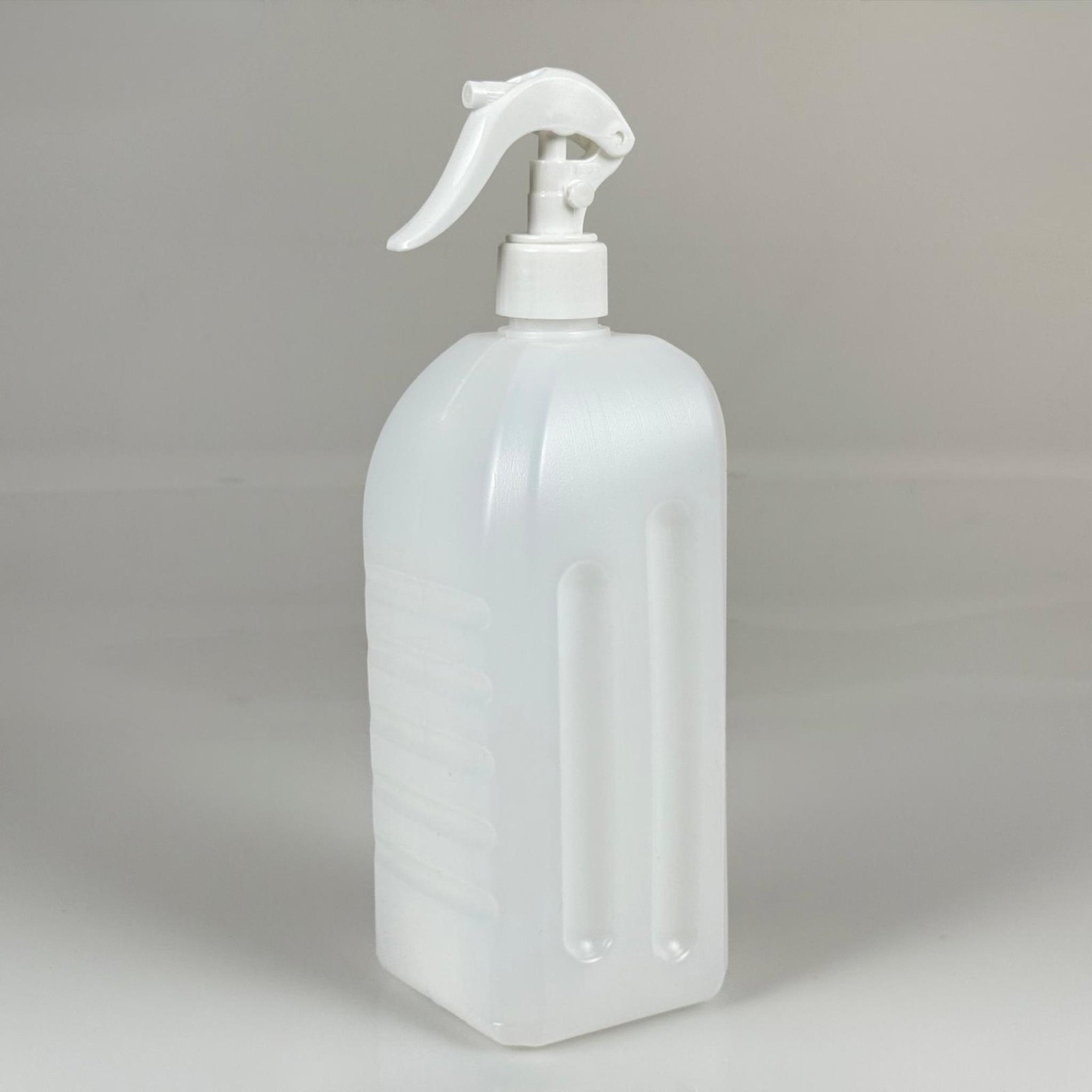 1000 CC BEYAZ POLİETİLEN KALIN ŞİŞE -1 LİTRE BEYAZ PLASTİK ŞİŞE BEYAZ TRİGER SPREYLİ