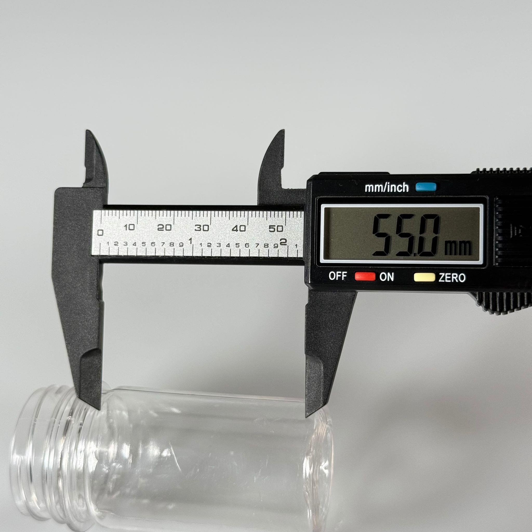 60 CC SİLİNDİR PET ŞİŞE (15,6 GR) - 38 MM GENİŞ AĞIZLI KAPAKSIZ - 60 ML PLASTİK BOŞ ŞİŞELER