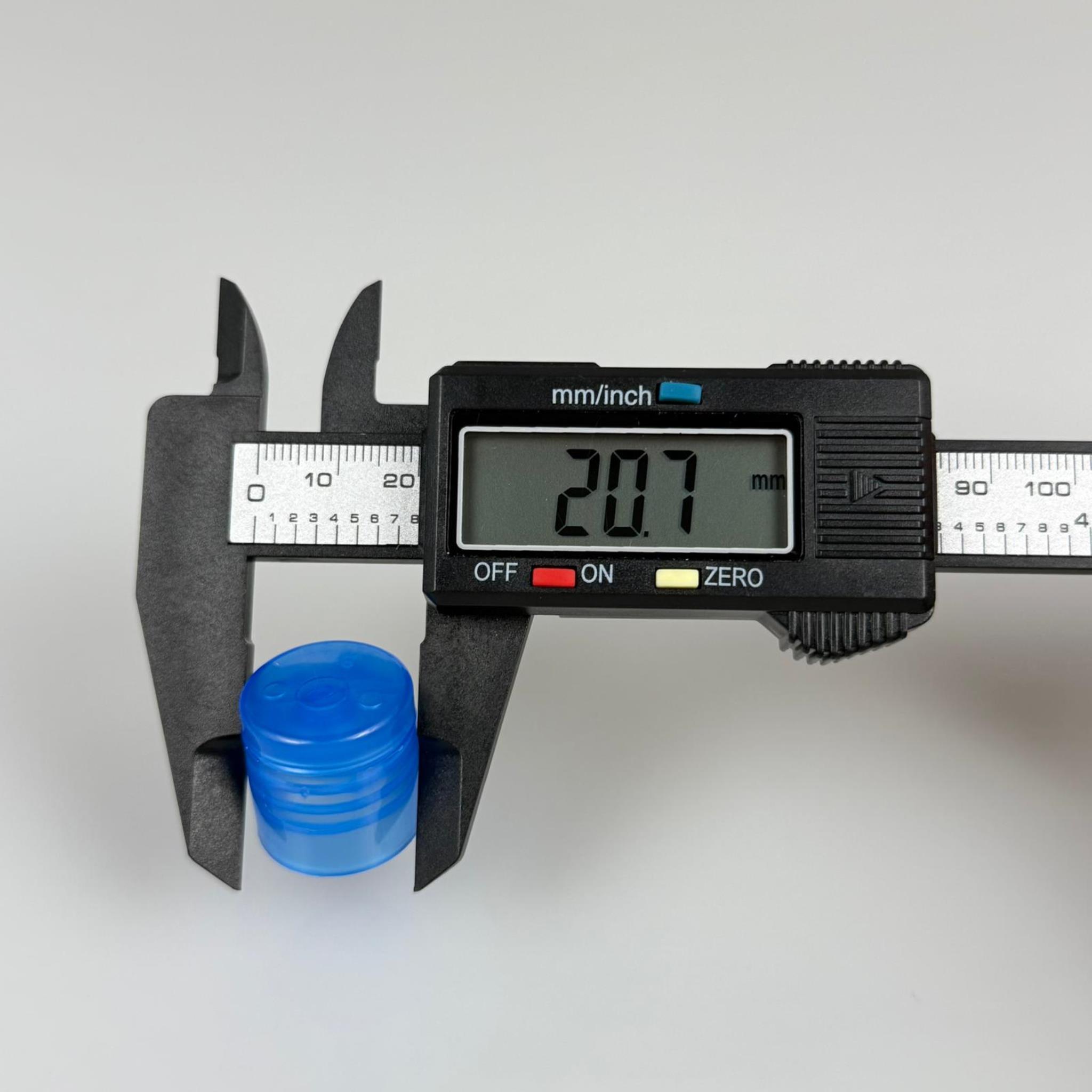 18 MM FLİPTOP KAPAK MAVİ - AÇILIR KAPANIR KAPAK - AKITICILI KOLONYA DEZENFEKTAN KAPAK