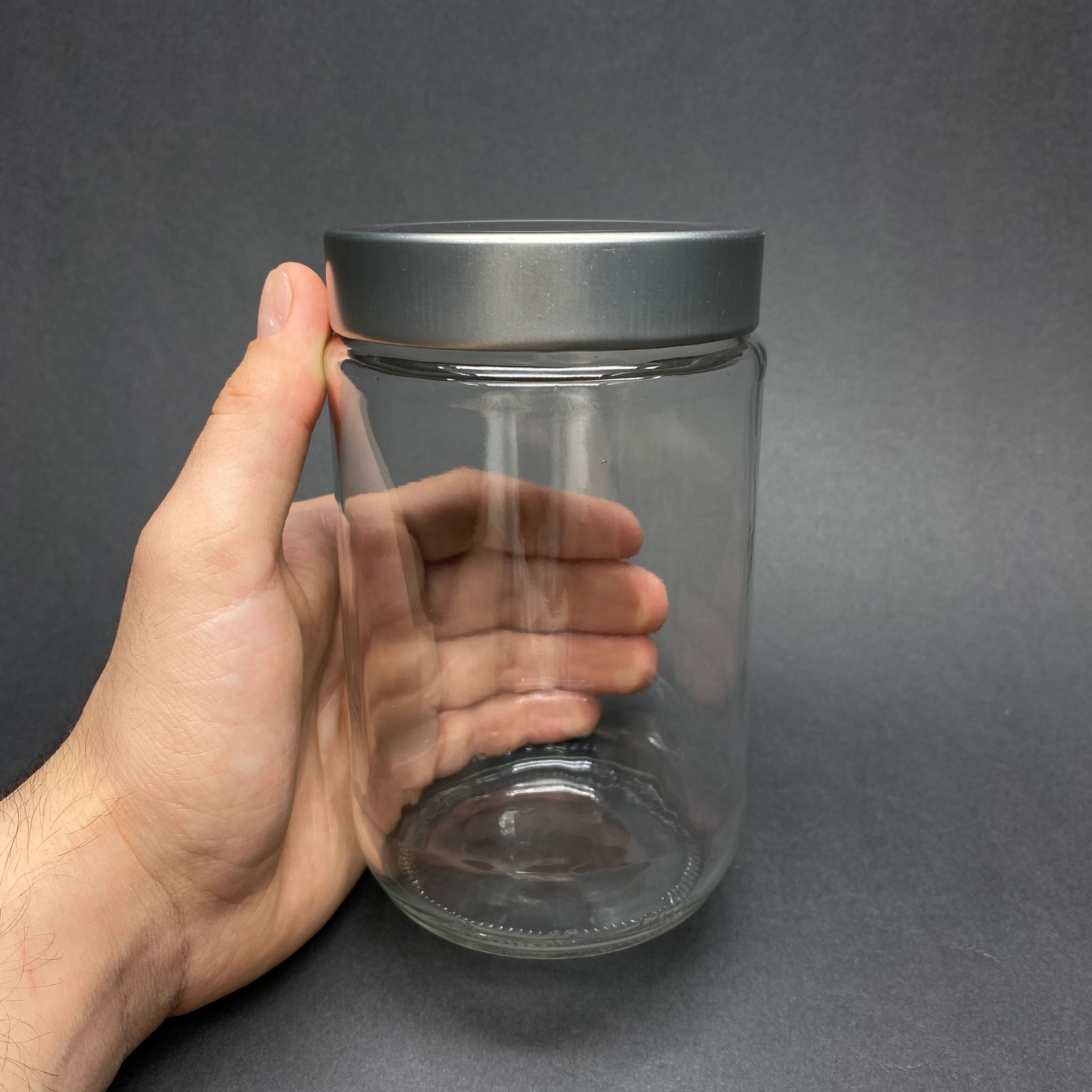 660 CC CAM KAVANOZ - DERİN GÜMÜŞ LÜKS METAL KAPAKLI - 660 ML CAM KAVANOZ - PAŞABAHÇE
