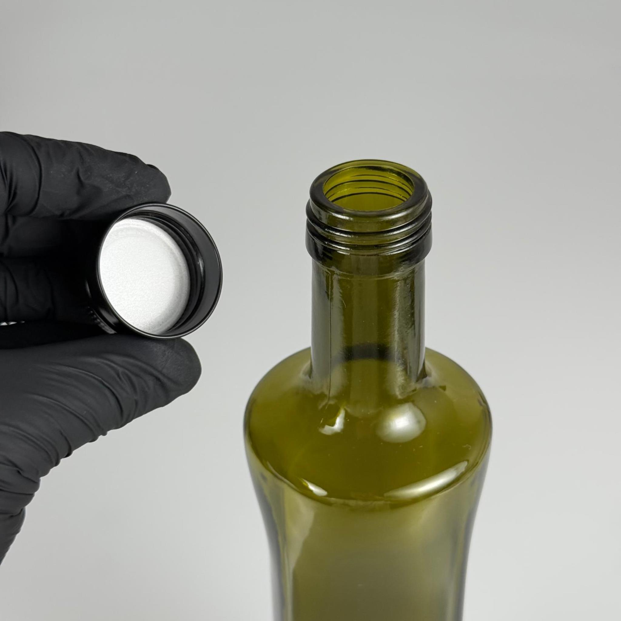 500 CC YEŞİL GEOLİVE CAM ŞİŞE - SİYAH ALÜMİNYUM KAPAKLI - 500 ML OVAL ŞİŞE - GEOLİVE ŞİŞE 500 ML - zeytinyağı için renkli cam şişeleri - Şişecam Stok Kodu: 127050