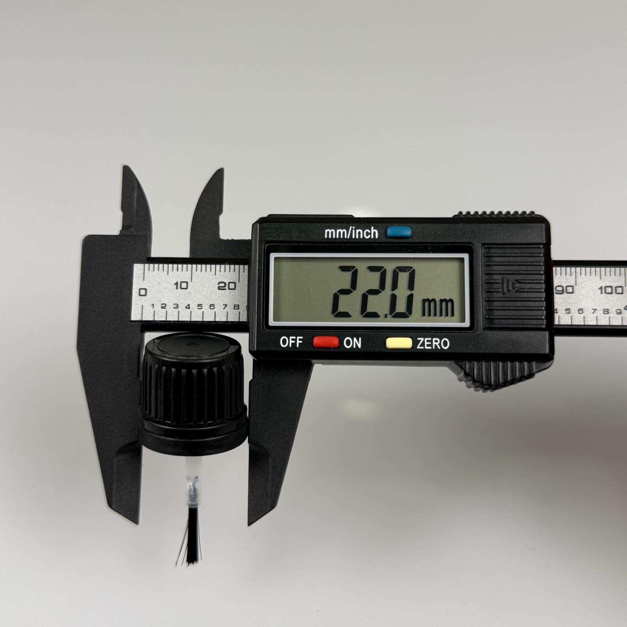 18 MM FIRÇALI KAPAK - SİYAH (4,5 CM FIRÇA BOYU)