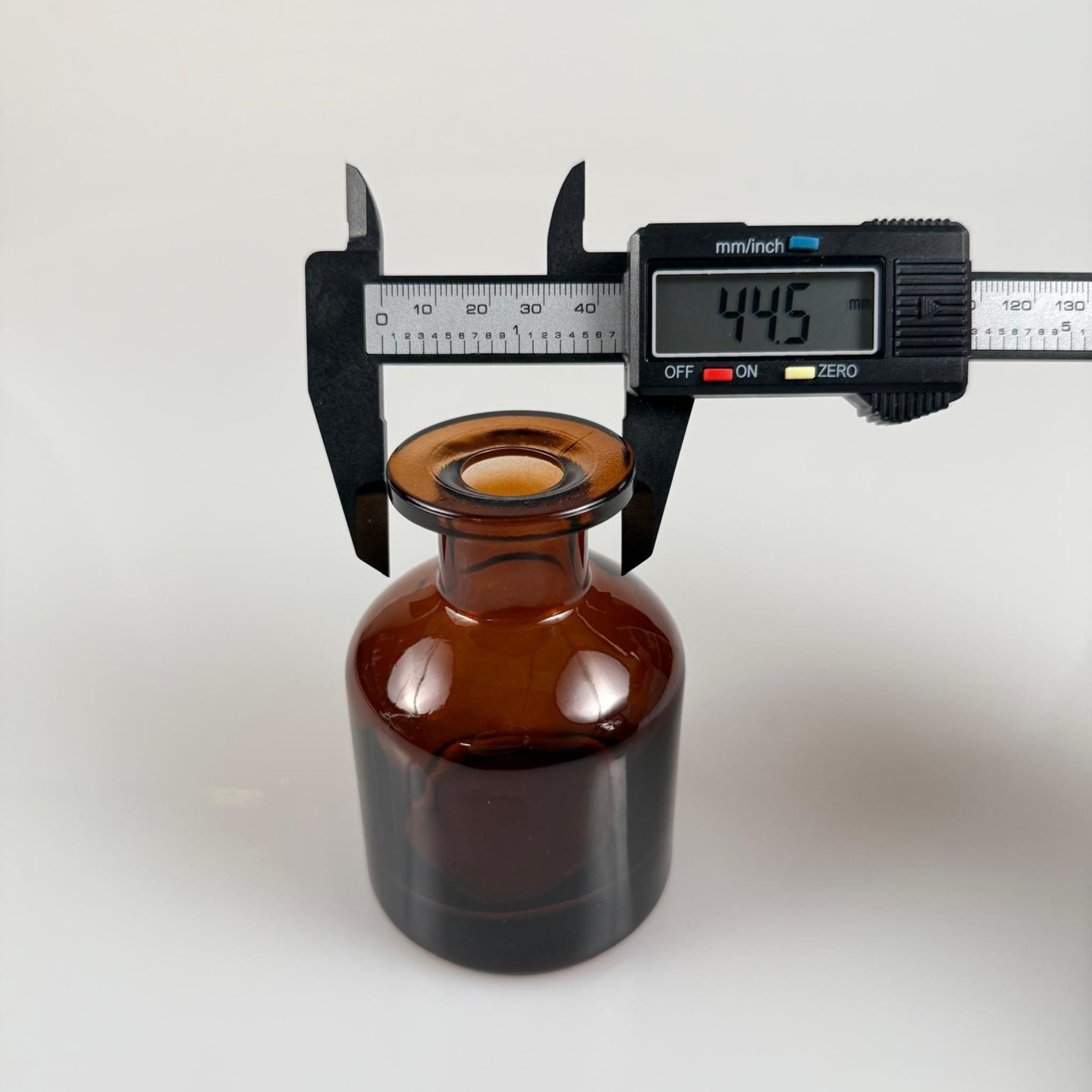 150 CC AMBER CAM BAMBU SİLİNDİR ODA KOKUSU ŞİŞESİ - 150 CC DİFFUSER CAM ŞİŞE ŞEFFAF - GEÇME AĞIZ