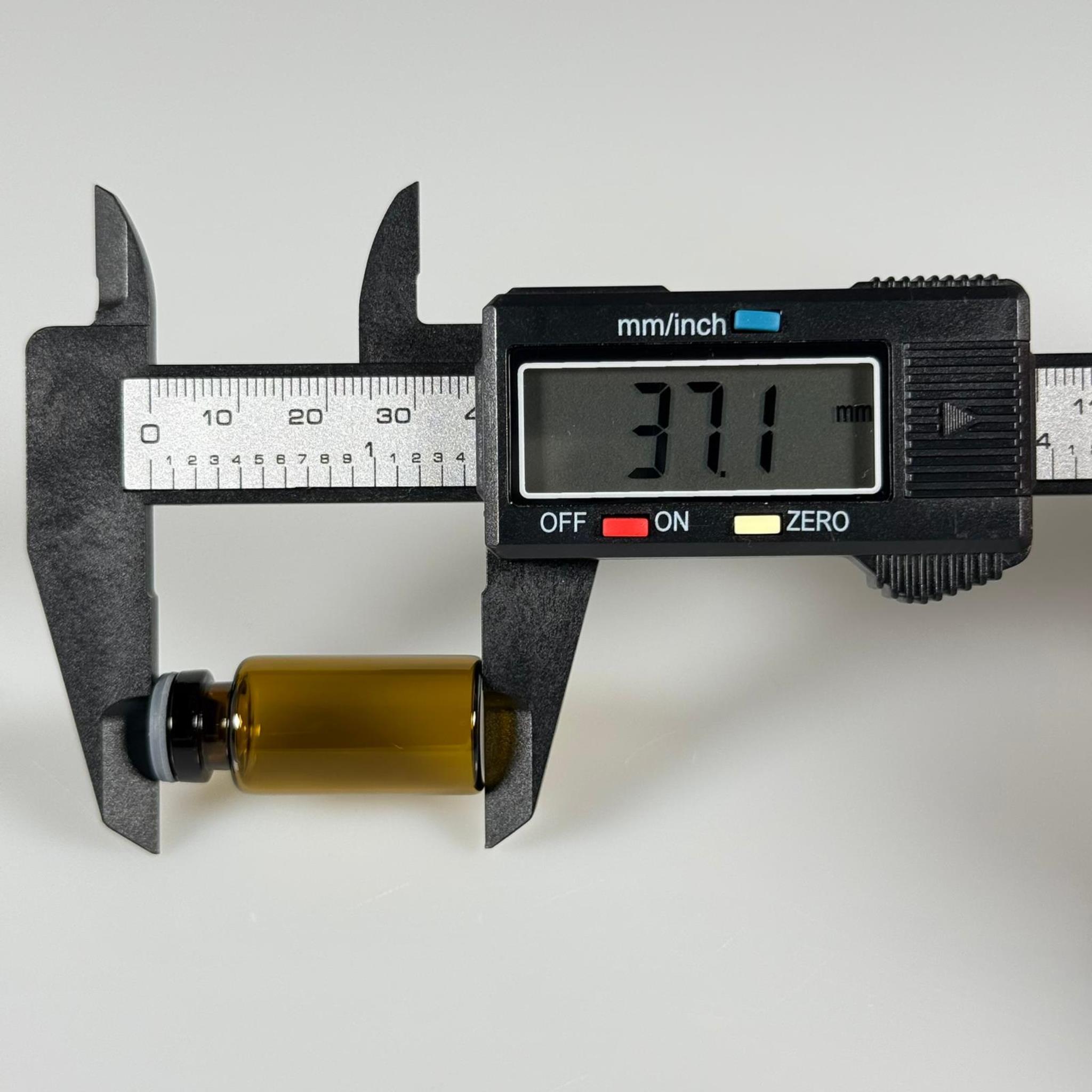 3 ML vial flakon şişe - 13 ağız 3 cc amber cam ilaç şişesi + kauçuk butil enjektör tıpası