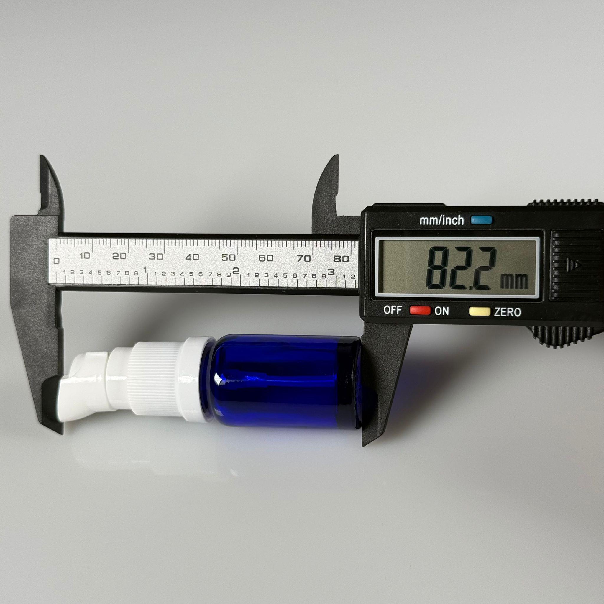 10 CC MAVİ CAM ŞİŞE - SIZDIRMAZ ETEKLİ BEYAZ LOSYON POMPALI TAKIM - 10 ML LOSYON ŞİŞESİ - YAĞ, KREM GİBİ YOĞUN KIVAMLI SIVILAR İÇİN CAM AMBALAJ