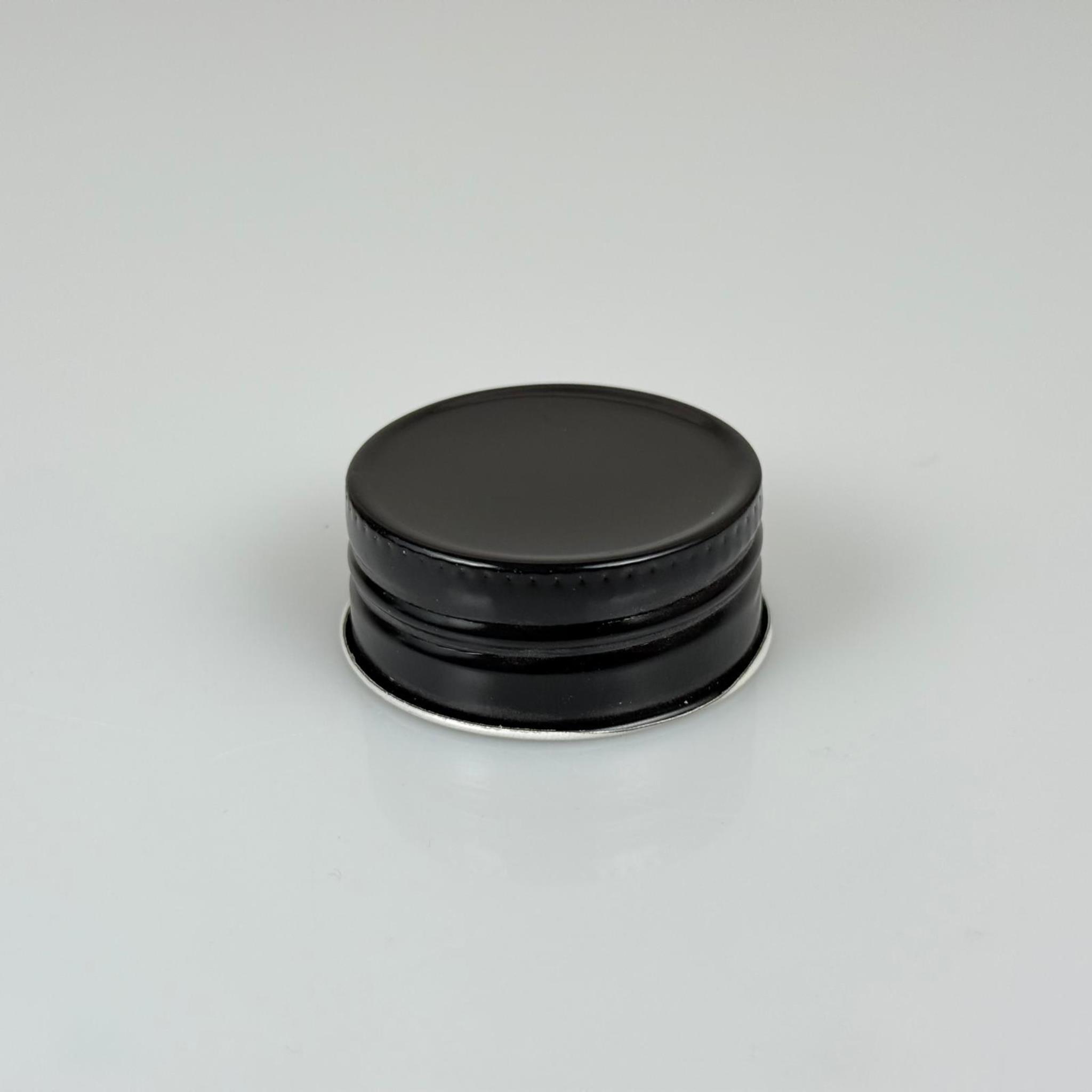 41/18 MM VİDALI SİYAH METAL KAPAK