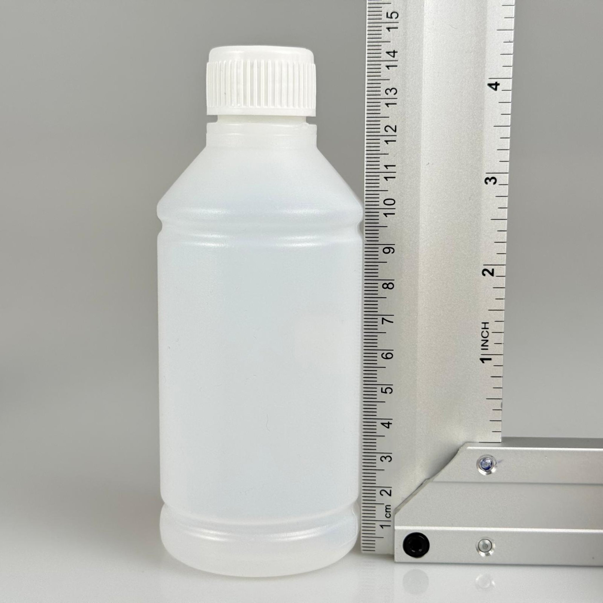 250 CC TİNER ŞİŞESİ - KÖPÜK CONTALI BEYAZ KAPAKLI - 250 ML KİMYASALA DAYANIKLI PLASTİK ŞİŞE