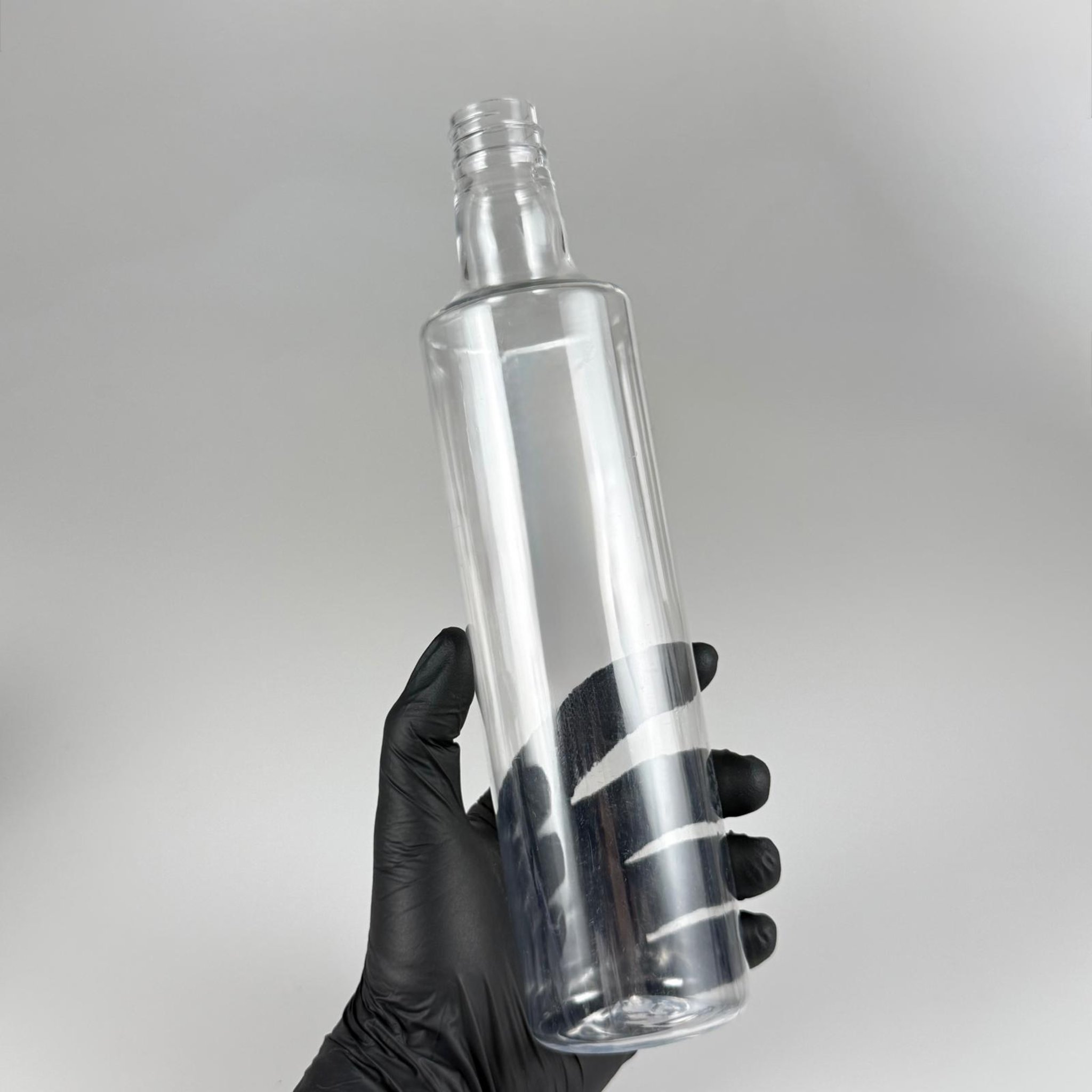 500 CC DORİKA SİLİNDİR PET ŞİŞE - 28 AĞIZ KAPAKSIZ -  (60 GR) CAM GÖRÜNÜMLÜ SERT KALIN KIRILMAZ 500 ML SİLİNDİR PLASTİK ŞİŞE