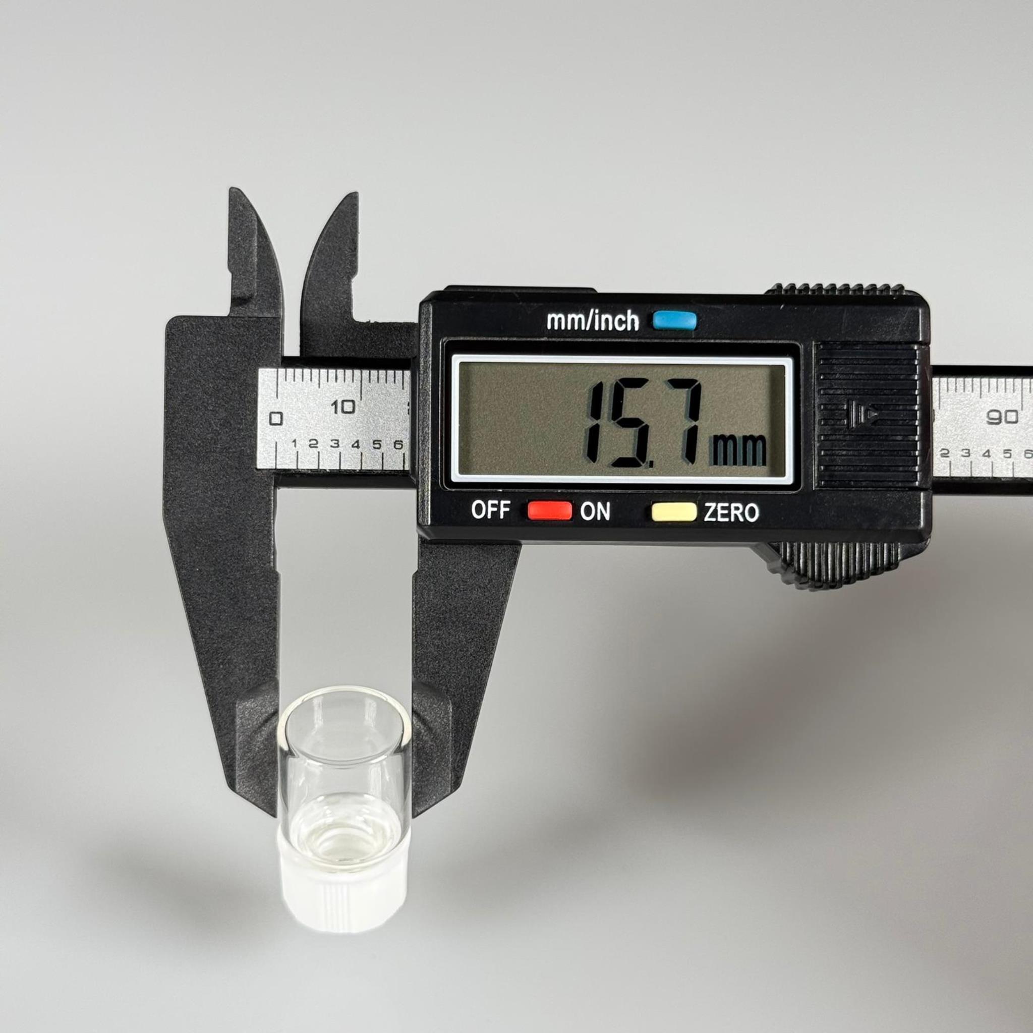 2 CC ŞEFFAF CAM ŞİŞE - BEYAZ KAPAKLI - 2 ML KAPAKLI CAM ŞİŞE