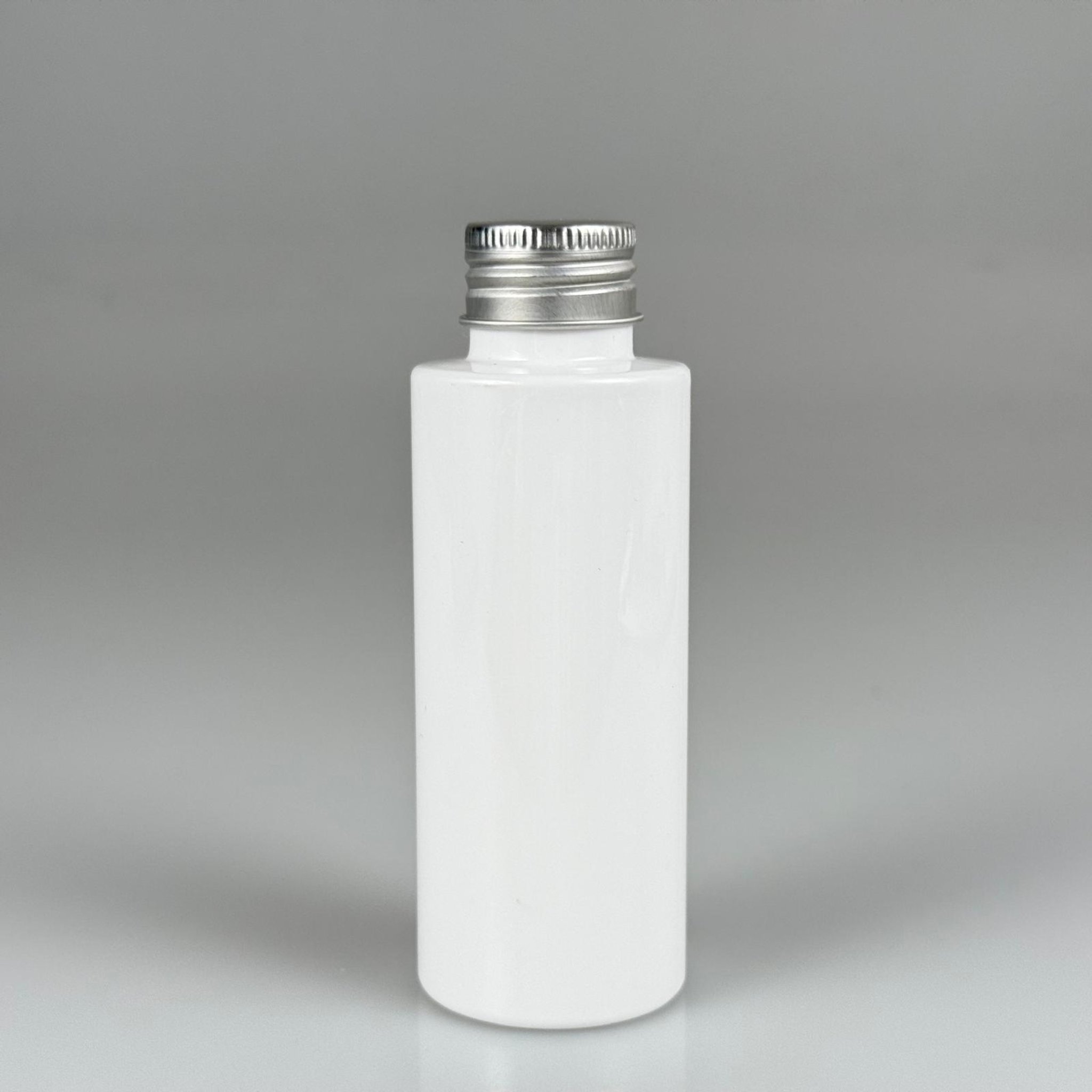 100 CC BEYAZ SİLİNDİR KESKİN KÜT MODEL SERT PET ŞİŞE ( 17 GR - 24 AĞIZ ) + KÖPÜK CONTALI GÜMÜŞ METAL ALÜMİNYUM KAPAK TAKIM - 100 ML KAPAKLI BEYAZ PLASTİK ŞİŞELER