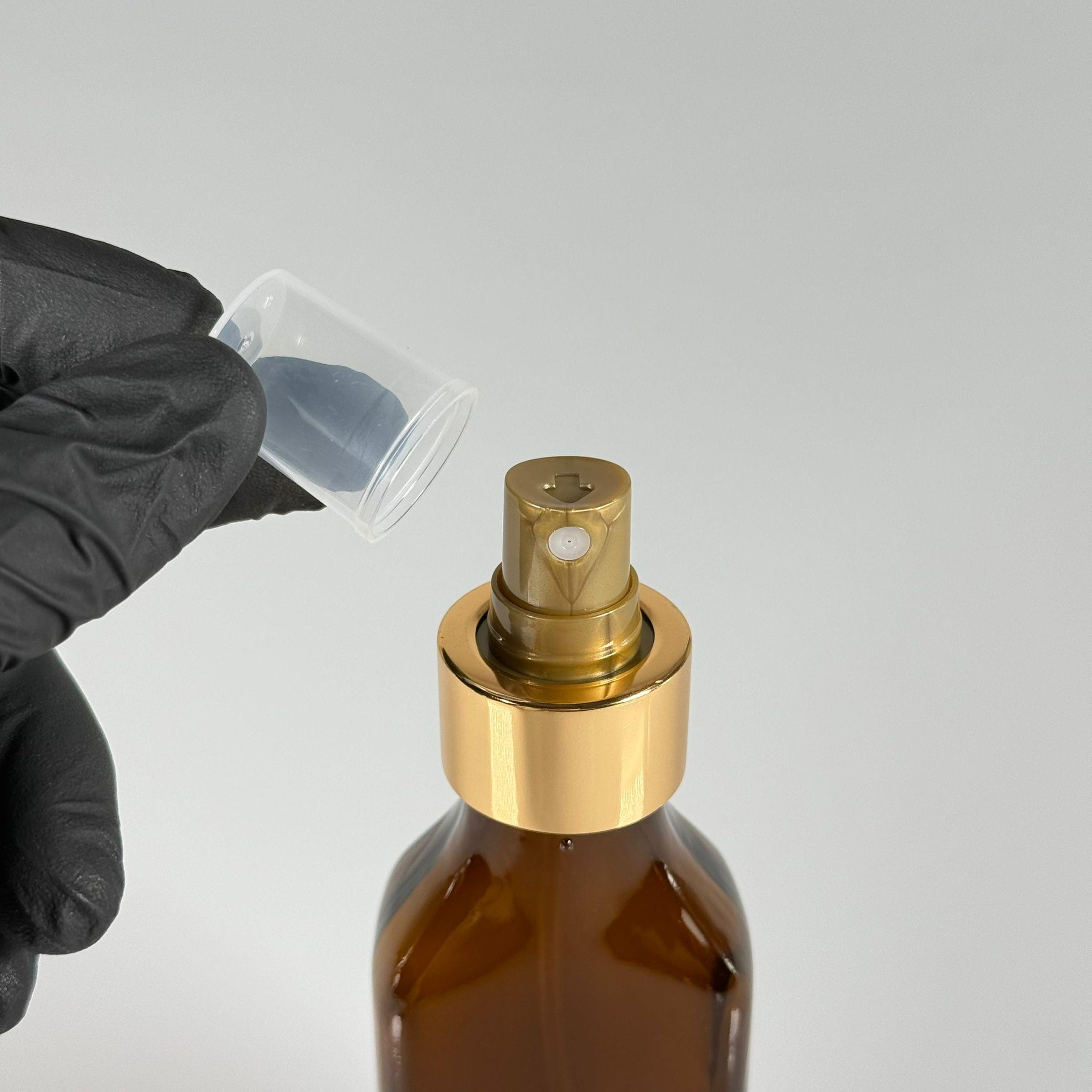 100 CC YASSI AMBER GOLD SPREYLİ CAM ŞİŞE - 100 ML LÜKS SPREY ŞİŞE