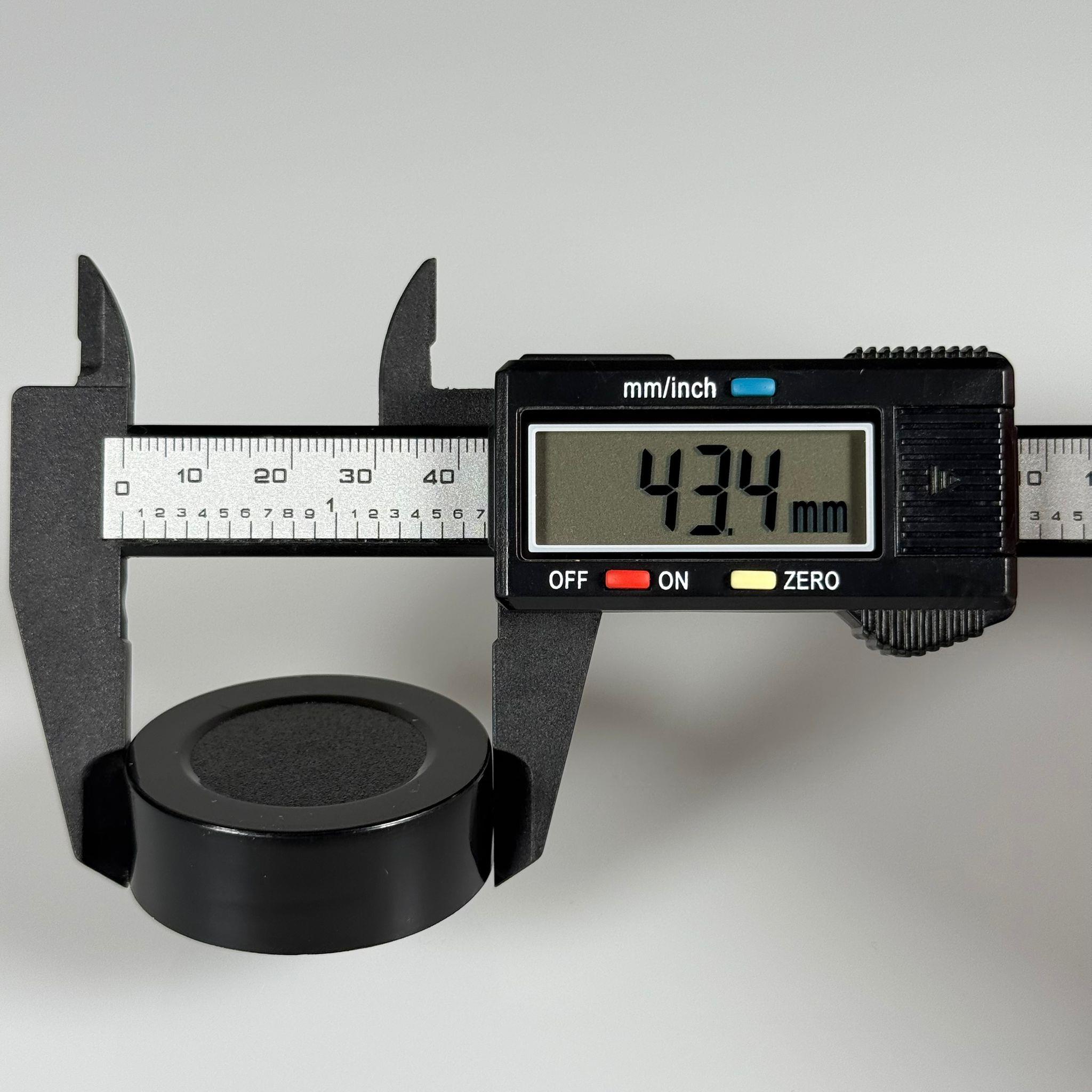 43 MM TWİST - OFF PLASTİK DERİN ÜSTÜ KUMLAMA KAPAK SİYAH