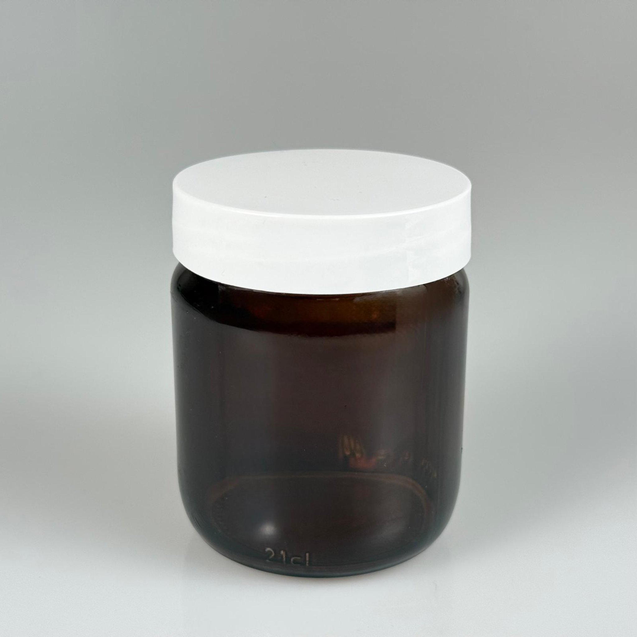 210 CC AMBER CAM KAVANOZ - BEYAZ PLASTİK KAPAKLI - 210 ML KAHVERENGİ CAM KAVANOZ (KARGODA ÇİZİLEBİLİR - İADESİ YOKTUR)
