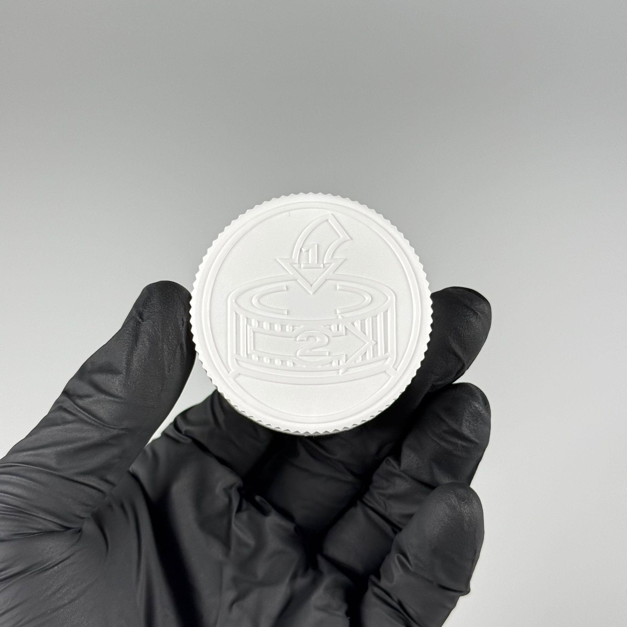 45 MM ÇOCUK KİLİTLİ TABLET KAPAK - VİDALI - BEYAZ